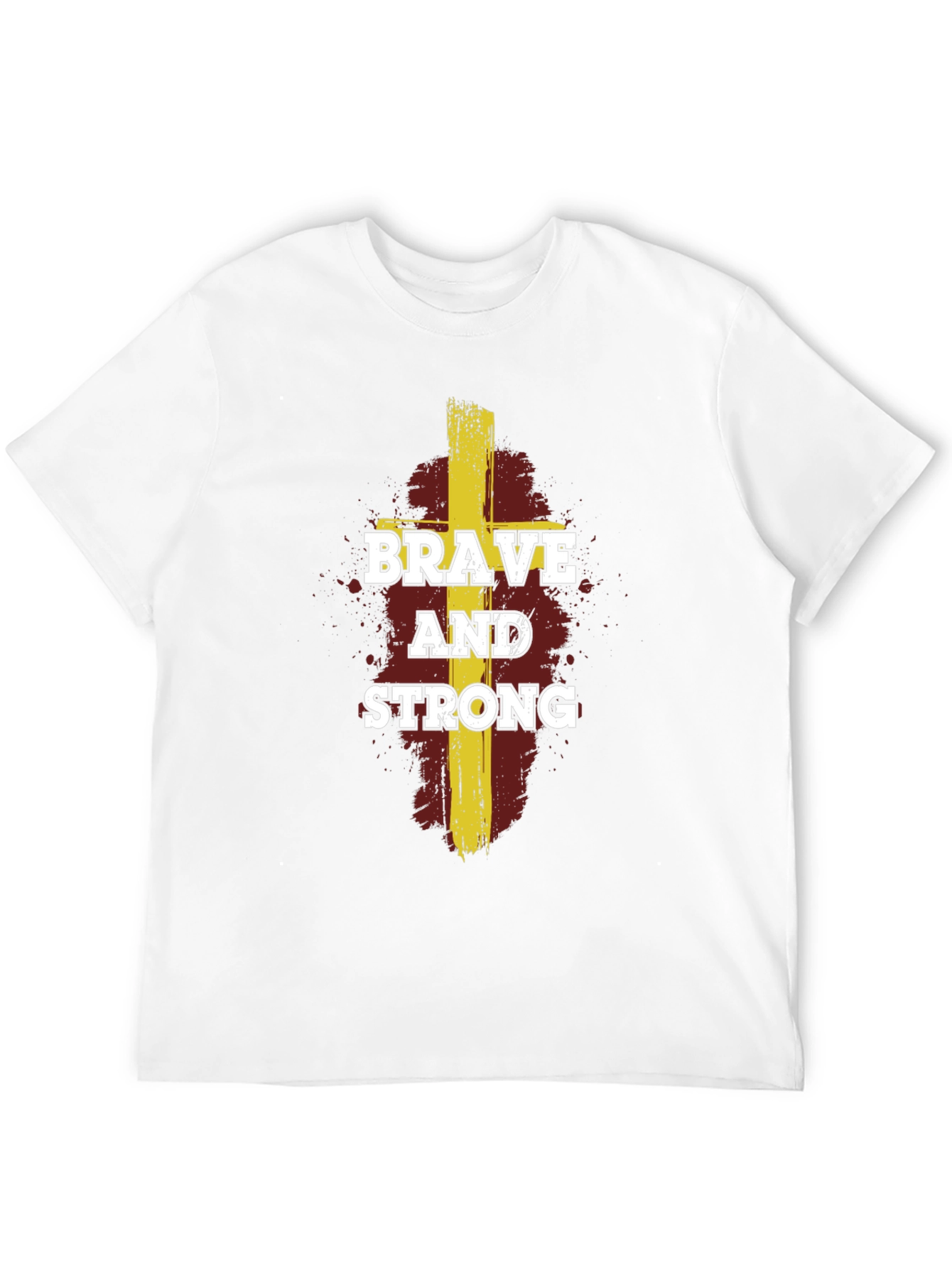 Brave and Strong Graphic Tee - Christian Inspired Design