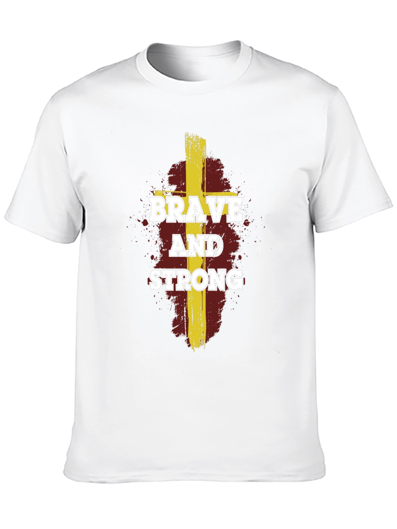 Brave and Strong Graphic Tee - Christian Inspired Design