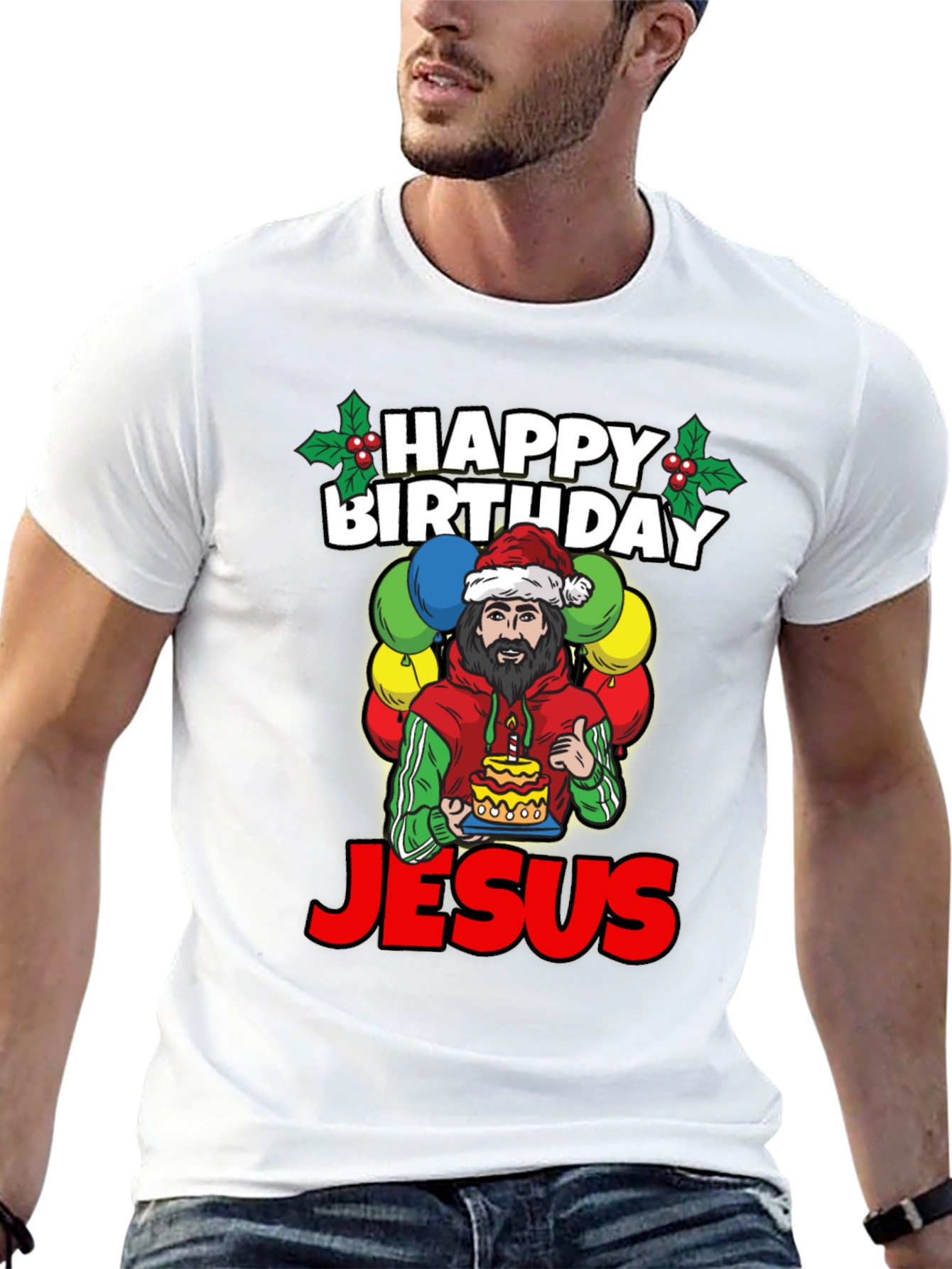 Happy Birthday Jesus Graphic Tee