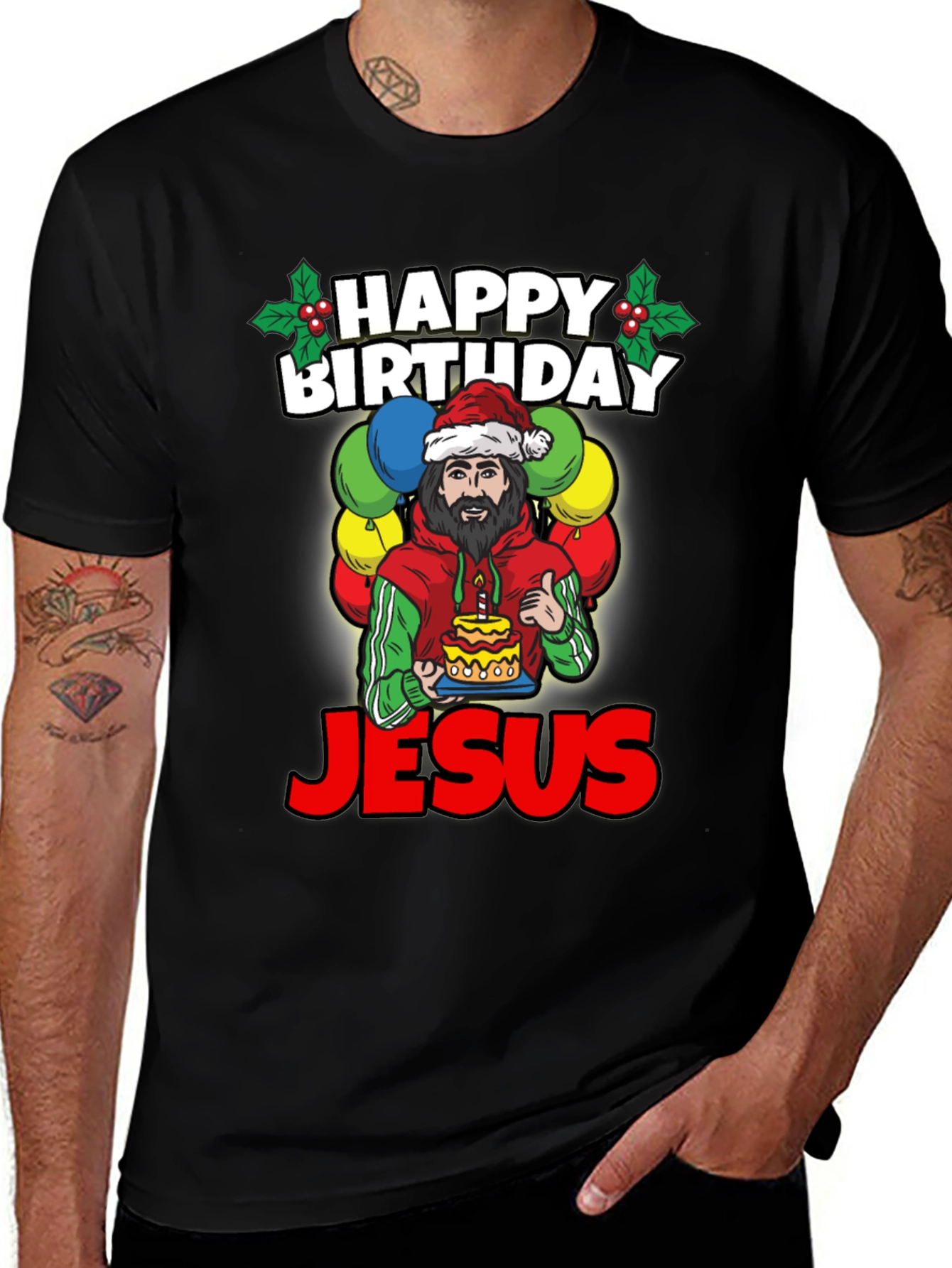Happy Birthday Jesus Graphic Tee