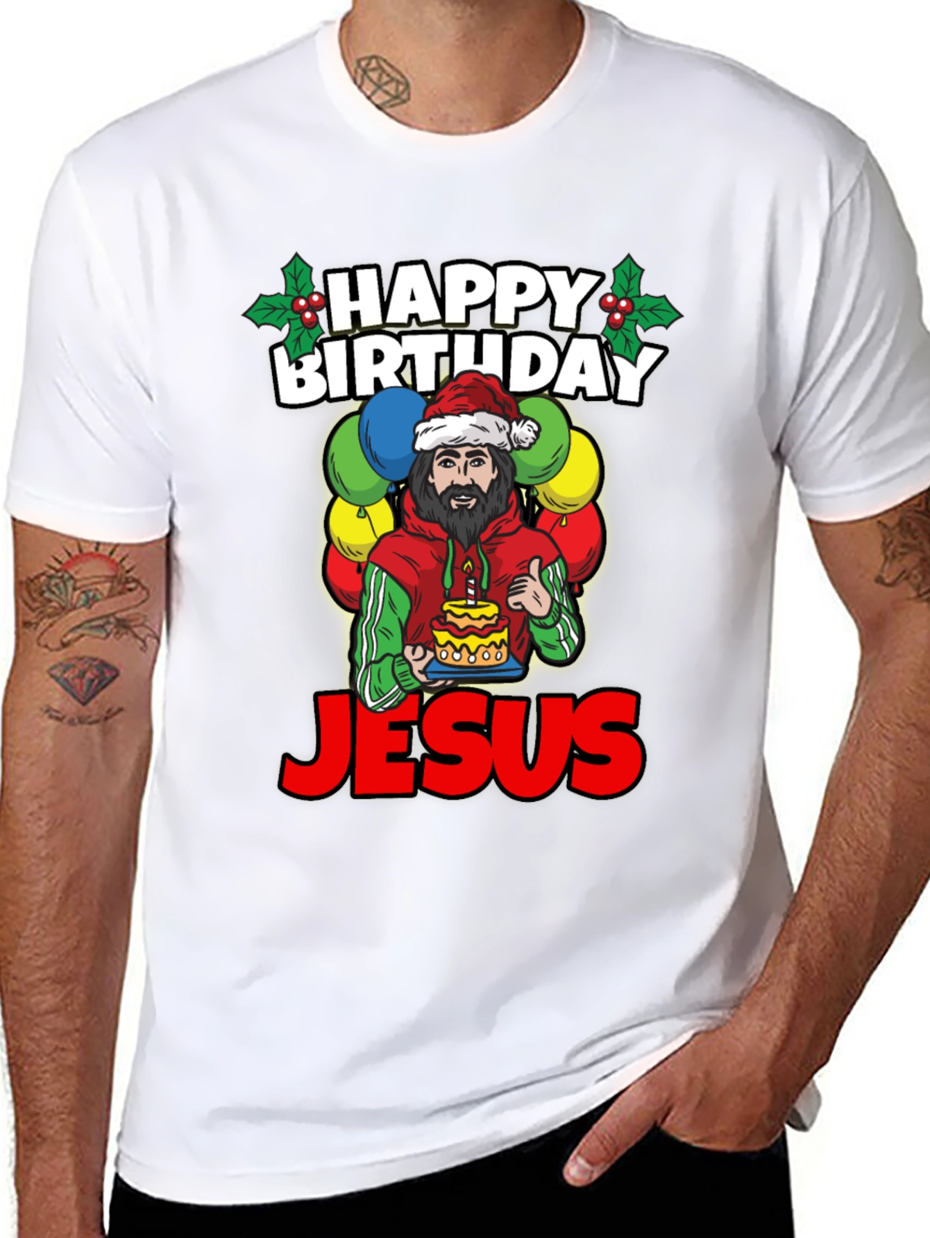 Happy Birthday Jesus Graphic Tee