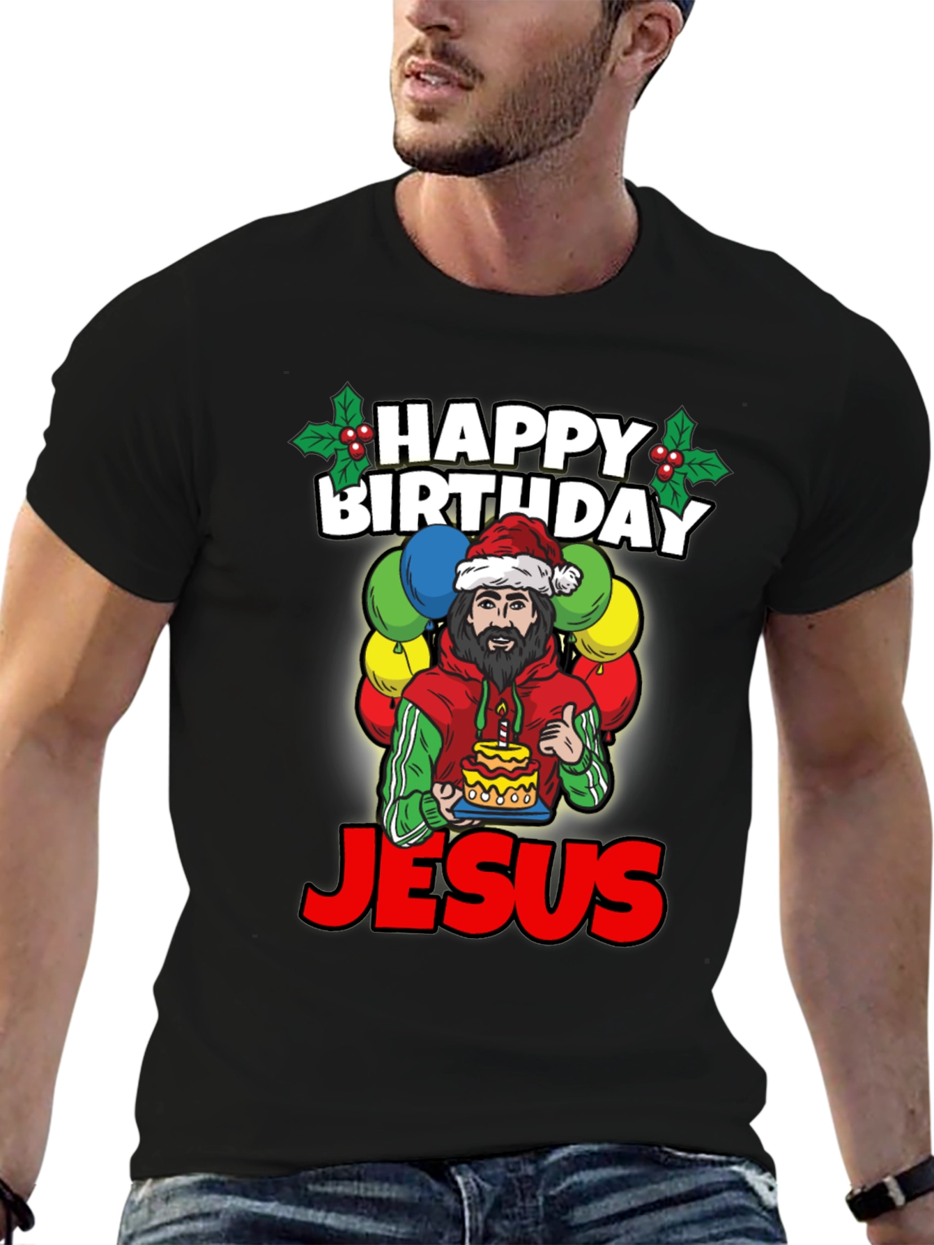 Happy Birthday Jesus Graphic Tee