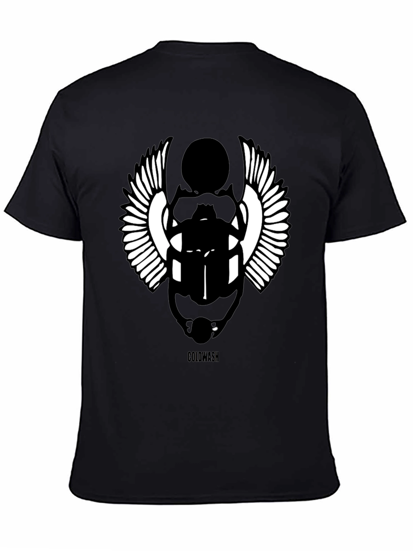 Egyptian Scarab Beetle Graphic Black T-Shirt