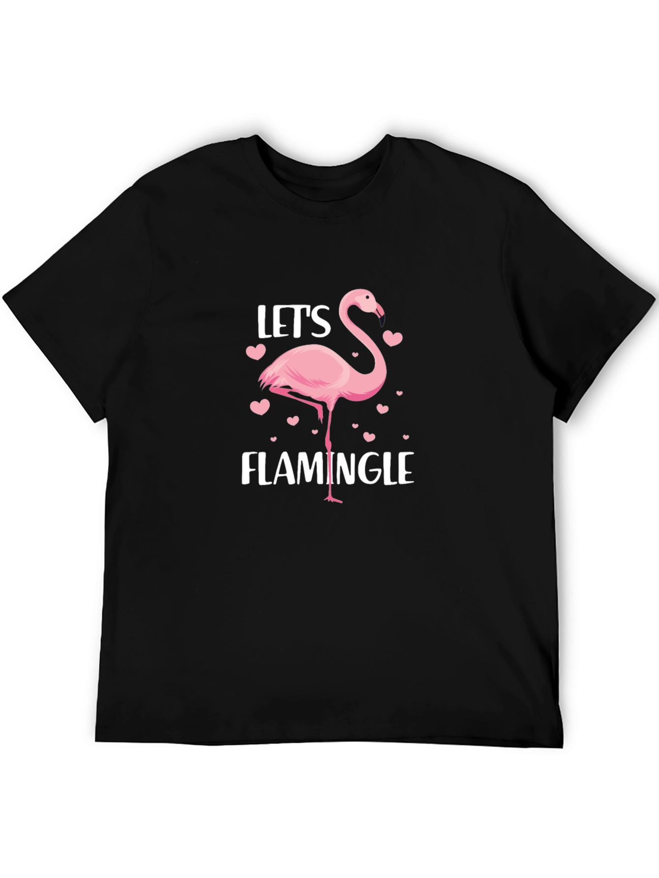 Lets Flamingle T-Shirt -  Pink Flamingo Design