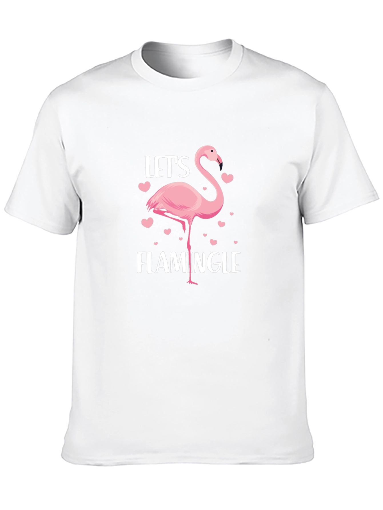 Lets Flamingle T-Shirt -  Pink Flamingo Design