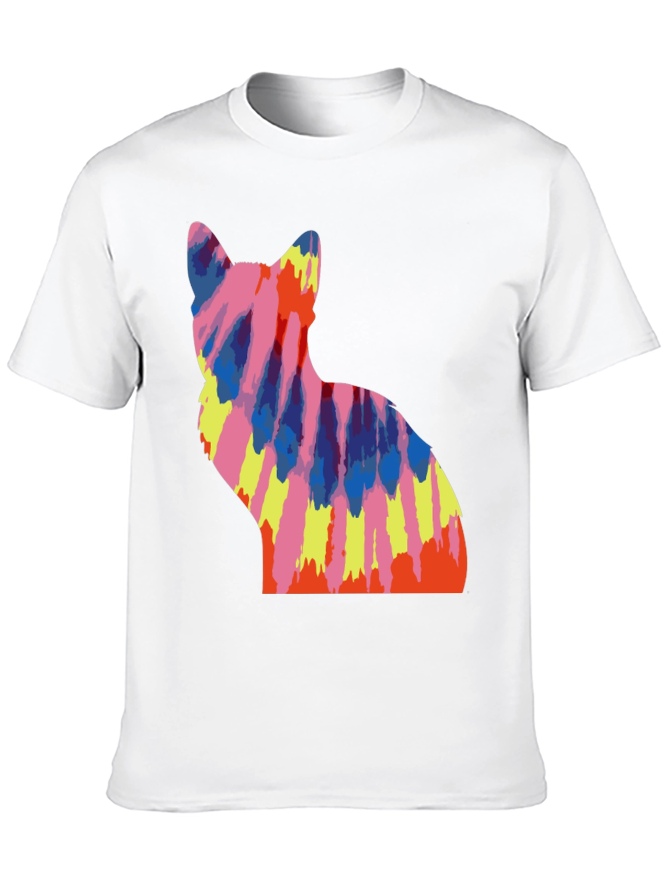 Tie Dye Cat Graphic Tee