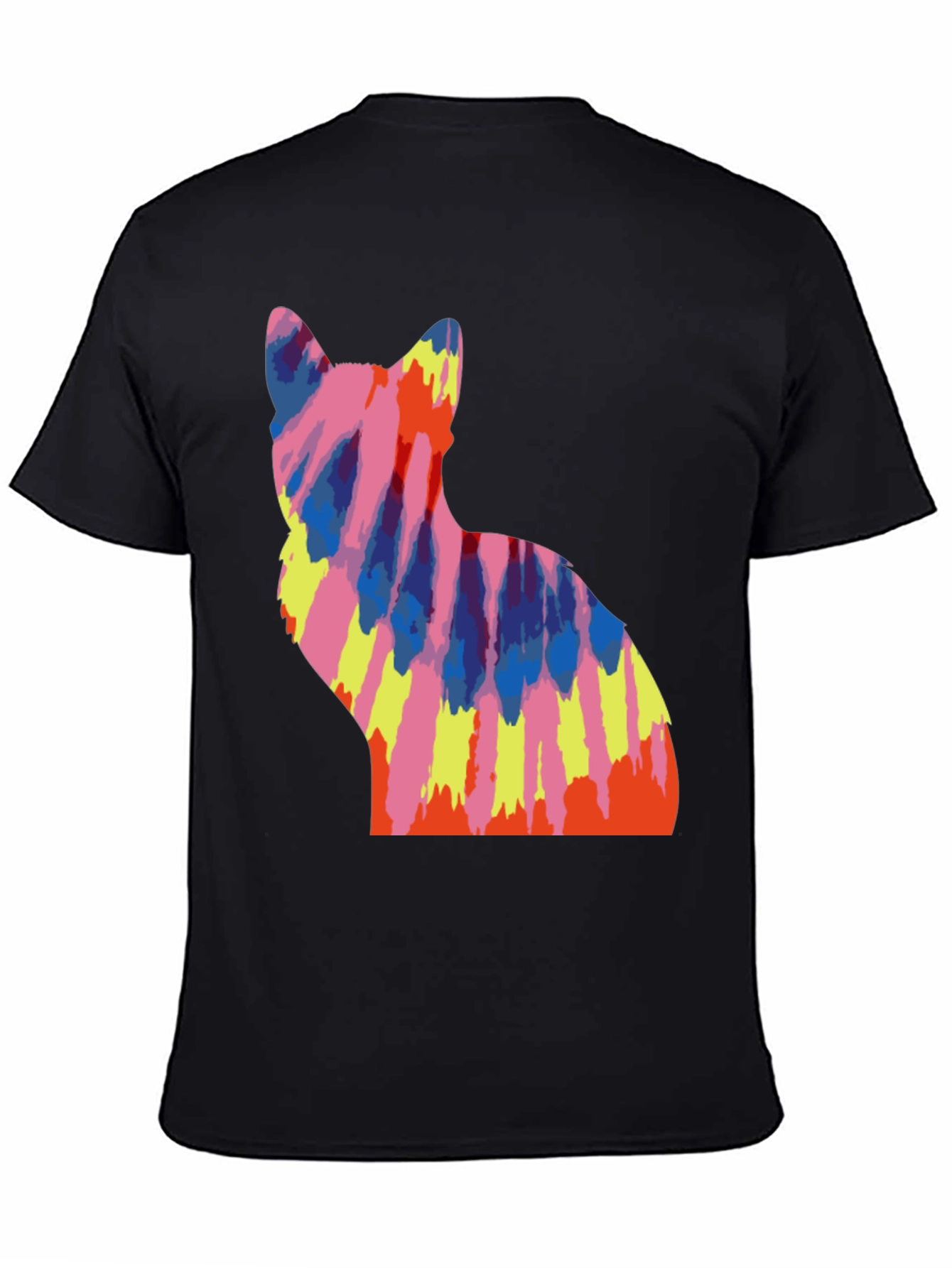 Tie Dye Cat Graphic Tee