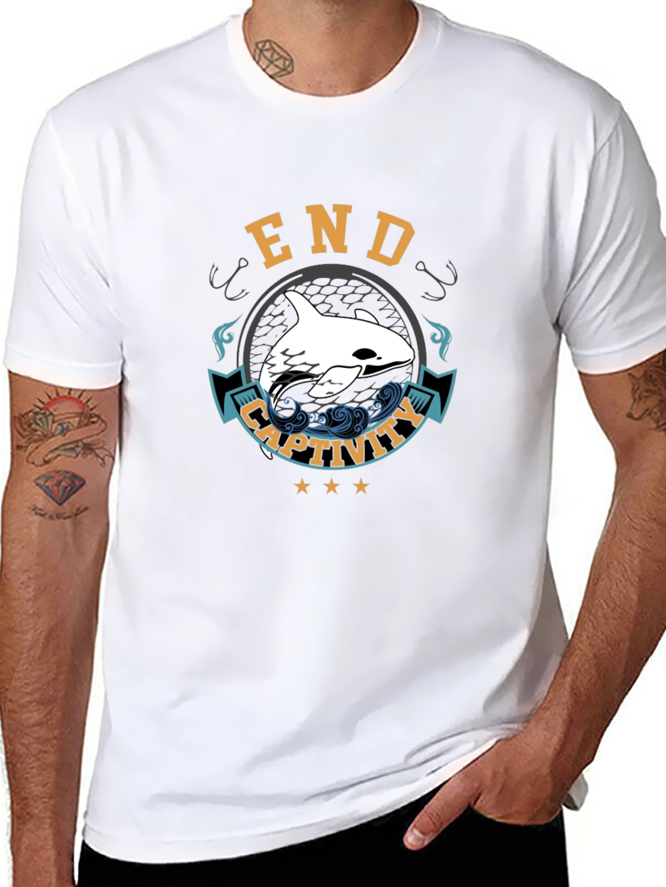 End Captivity Orca T-Shirt: Save the Whales!