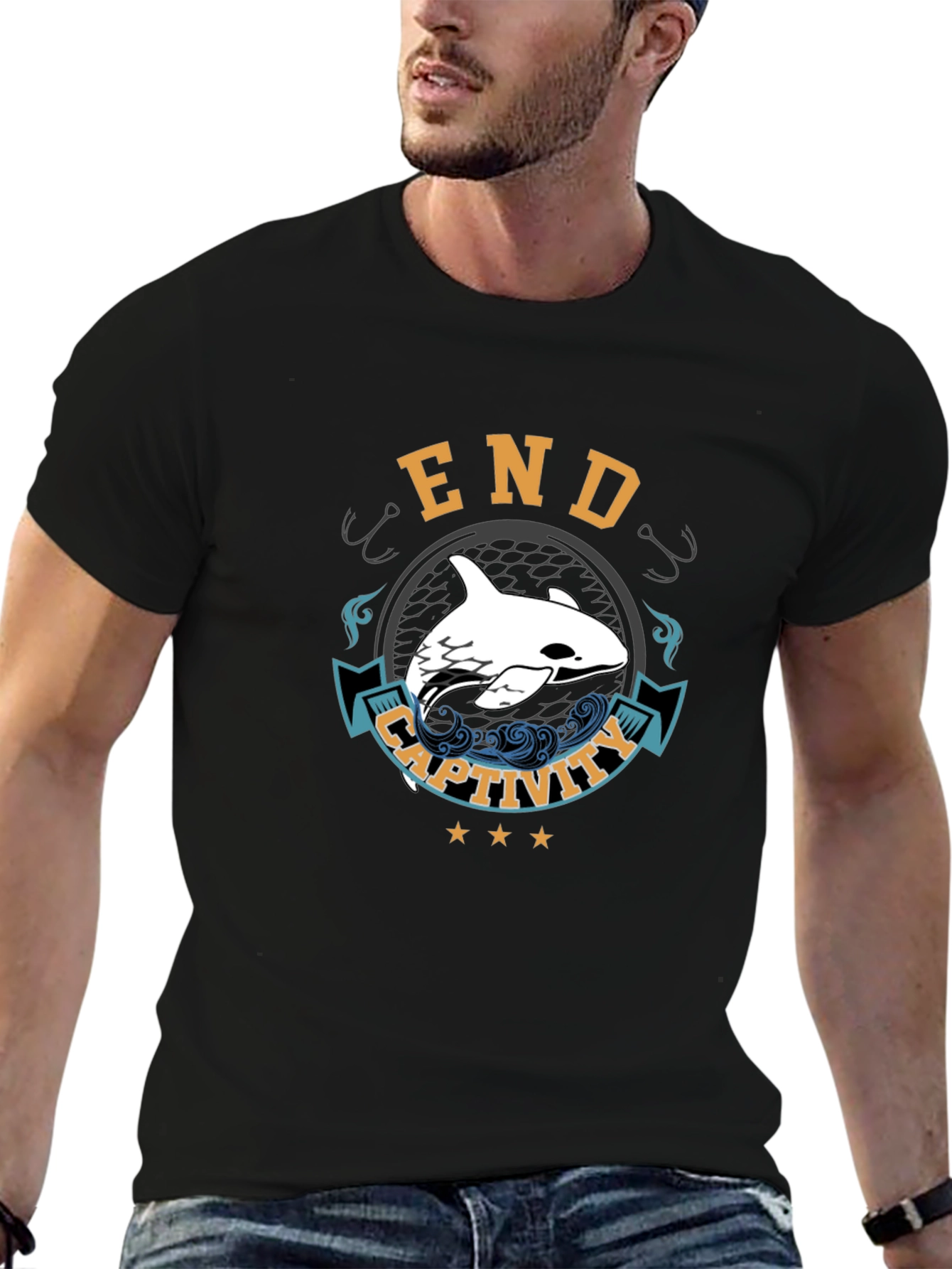 End Captivity Orca T-Shirt: Save the Whales!