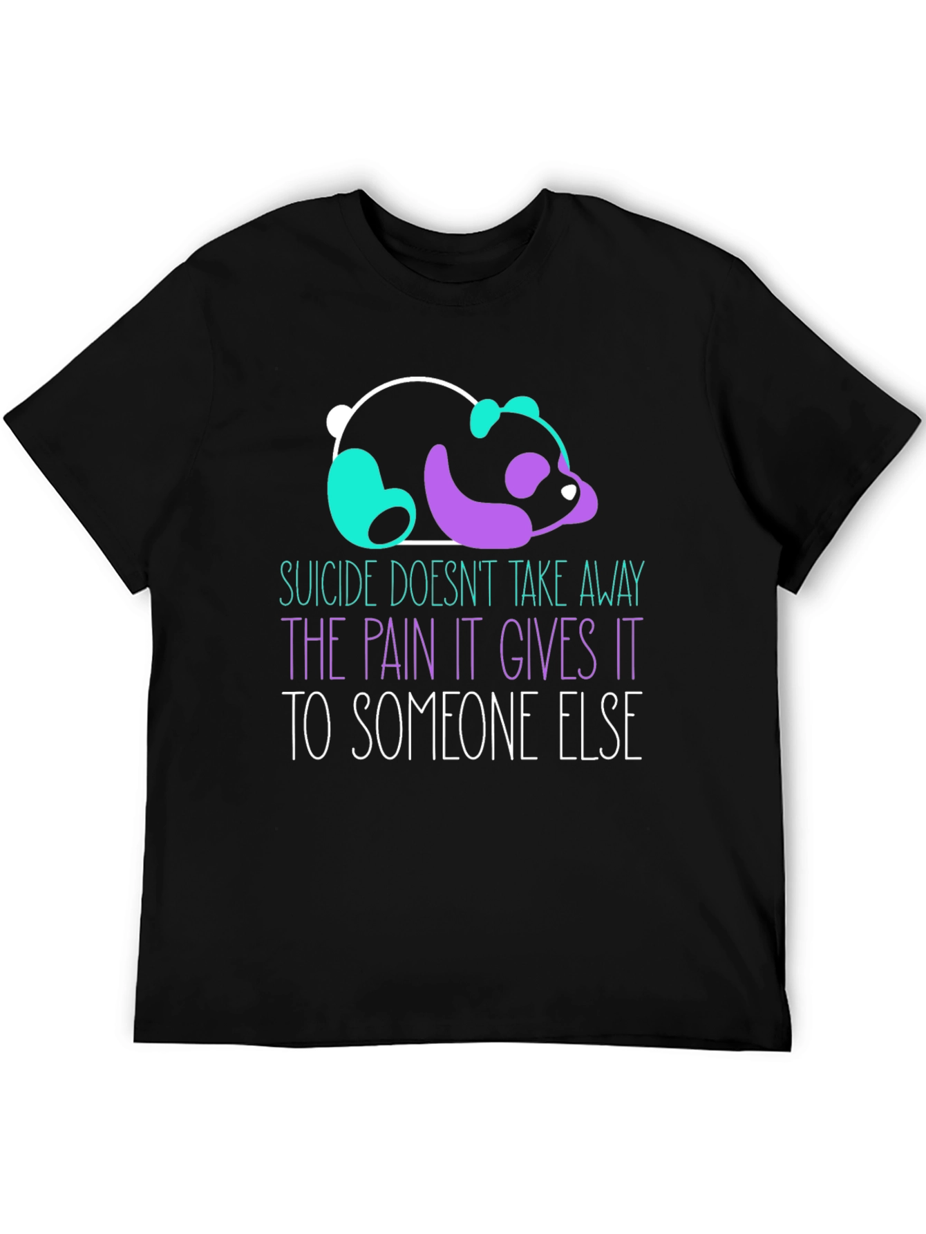 Suicide Awareness Panda Graphic T-Shirt