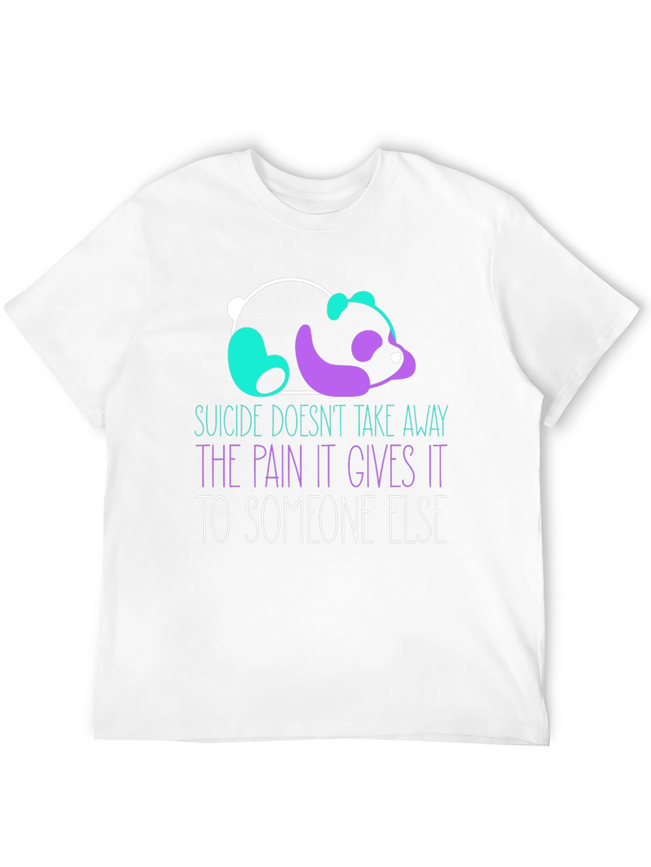 Suicide Awareness Panda Graphic T-Shirt