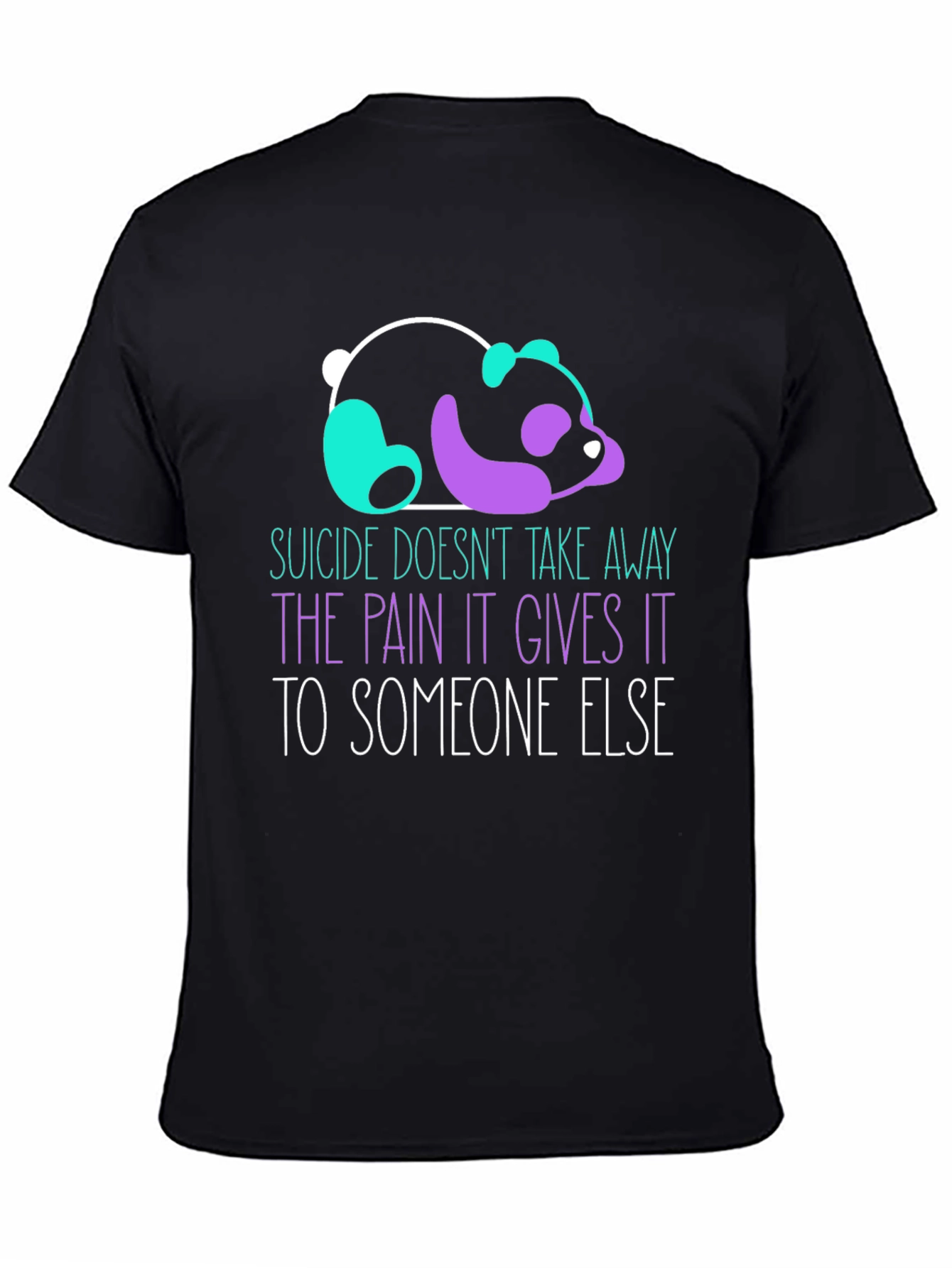 Suicide Awareness Panda Graphic T-Shirt