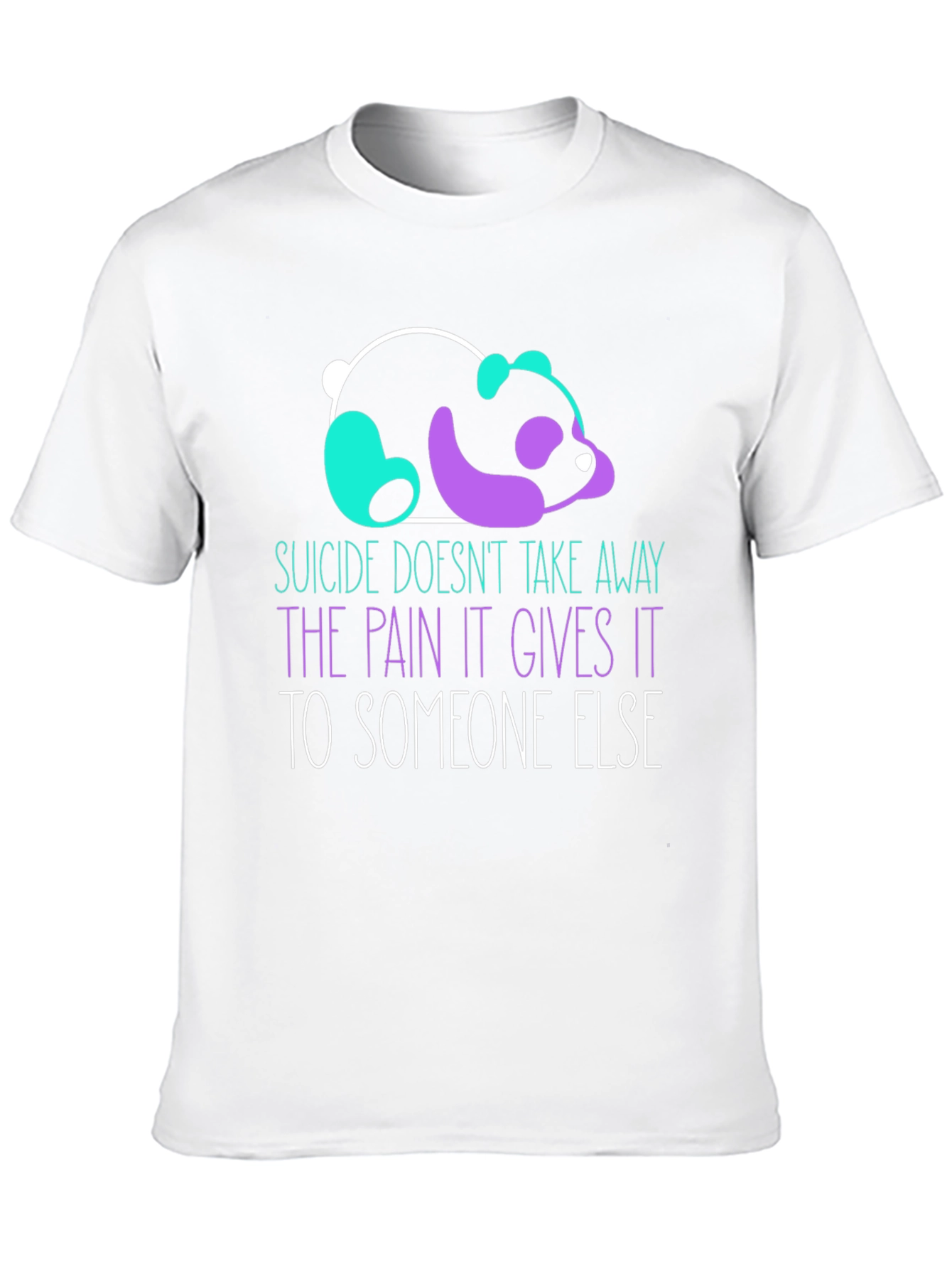 Suicide Awareness Panda Graphic T-Shirt