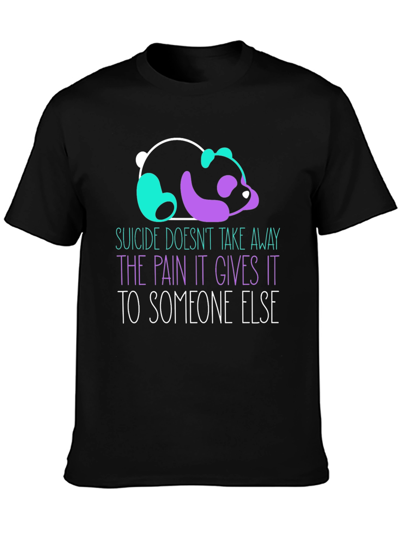 Suicide Awareness Panda Graphic T-Shirt