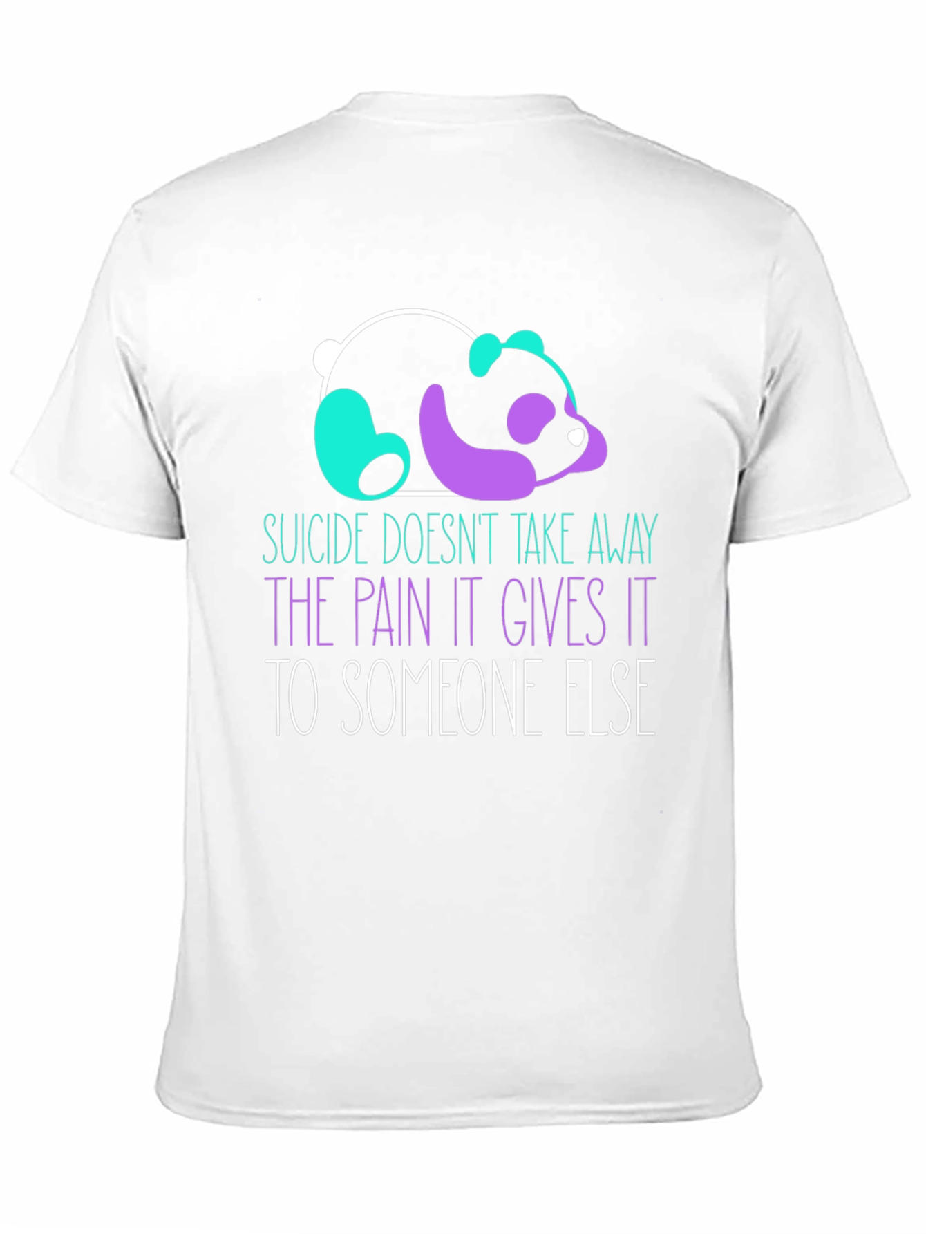 Suicide Awareness Panda Graphic T-Shirt