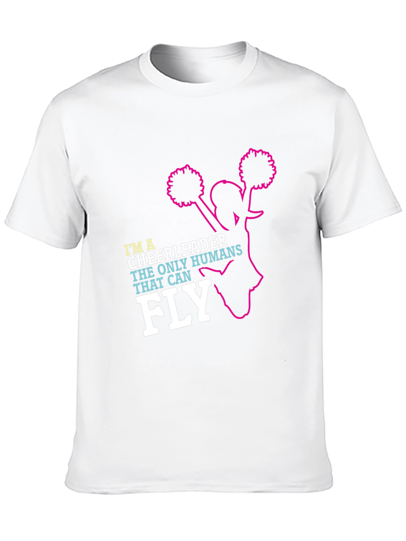 Im A Cheerleader Black Graphic Tee