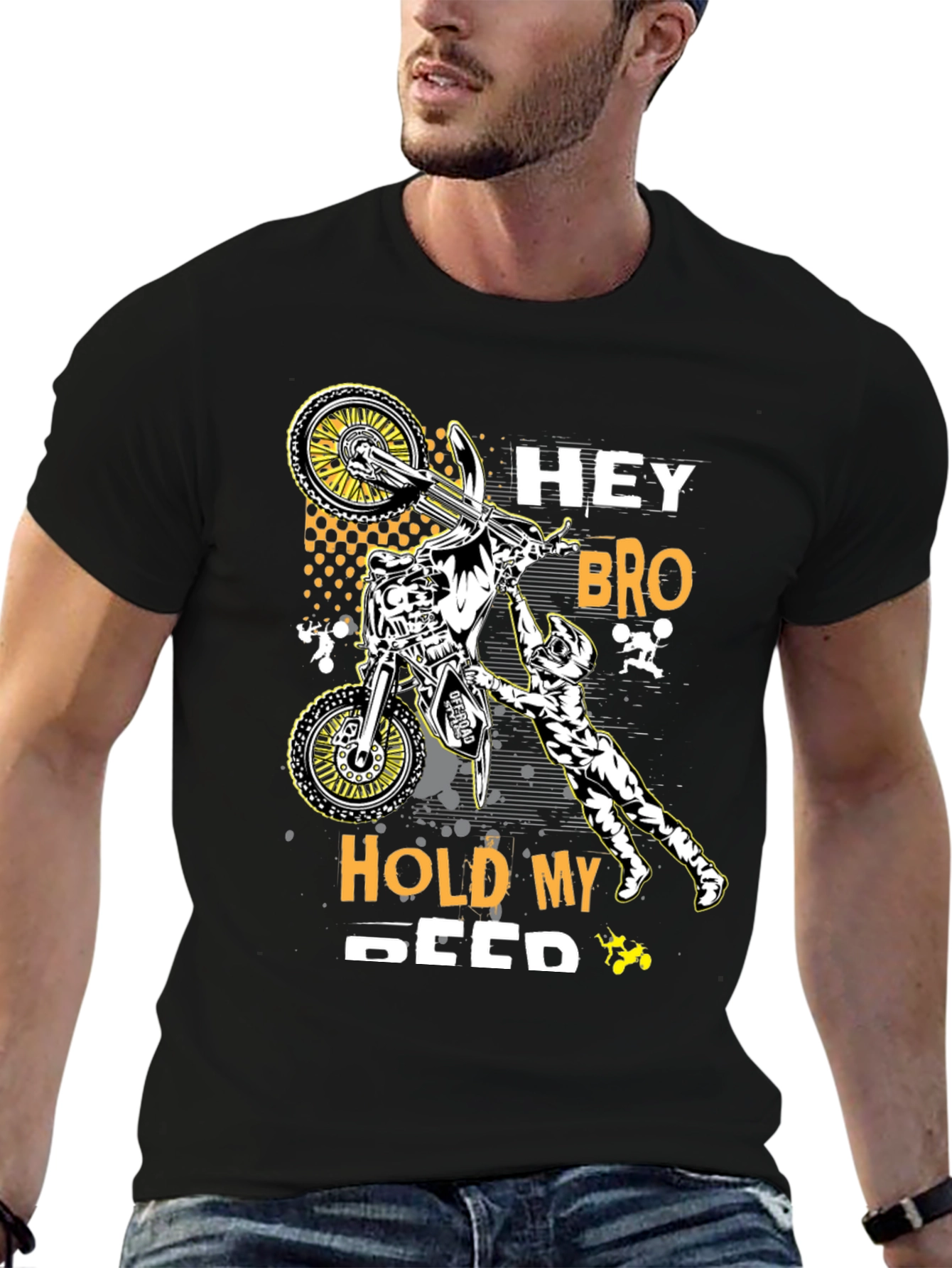 Hey Bro Hold My Seed T-Shirt - Motocross