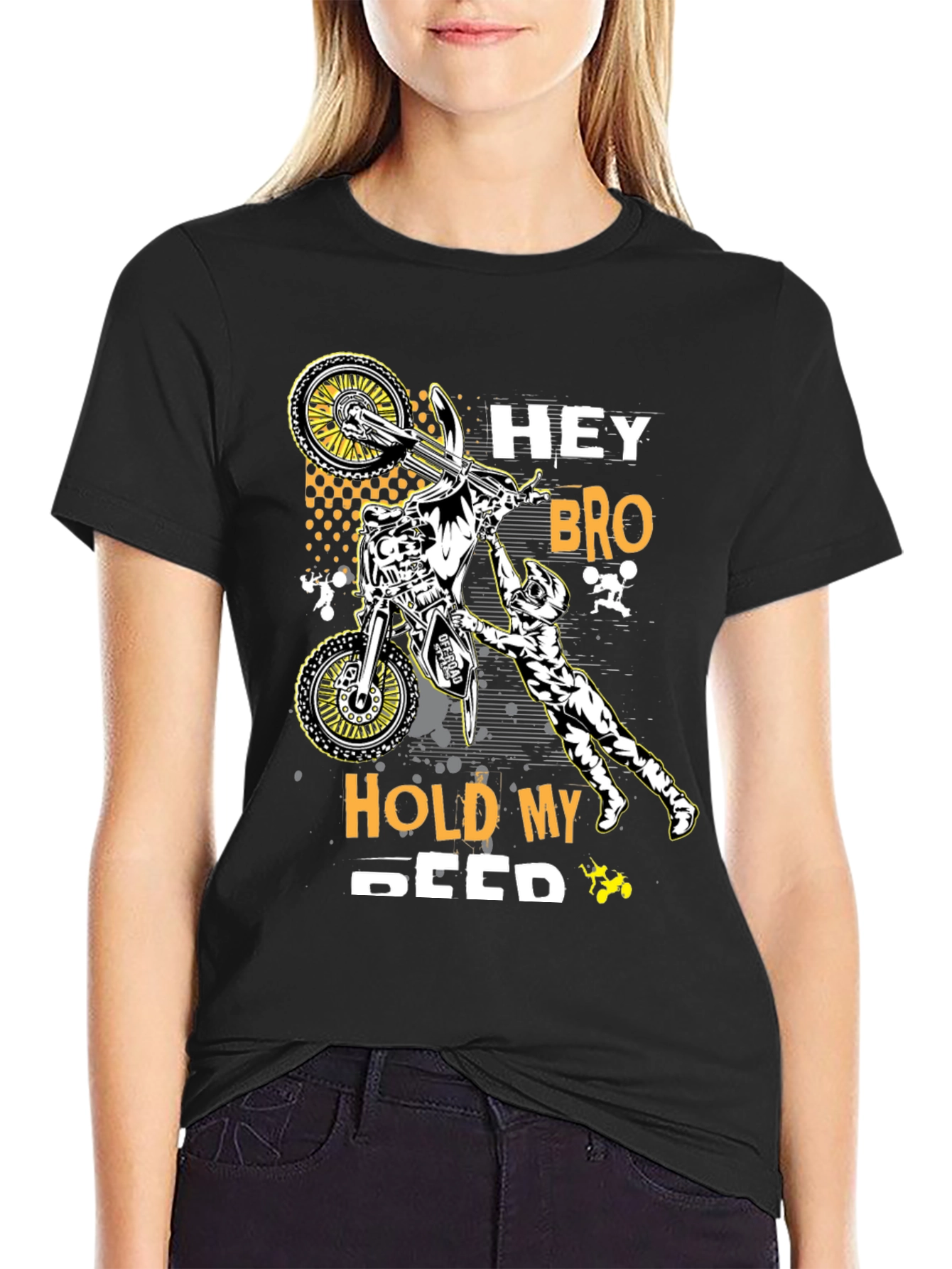 Hey Bro Hold My Seed T-Shirt - Motocross