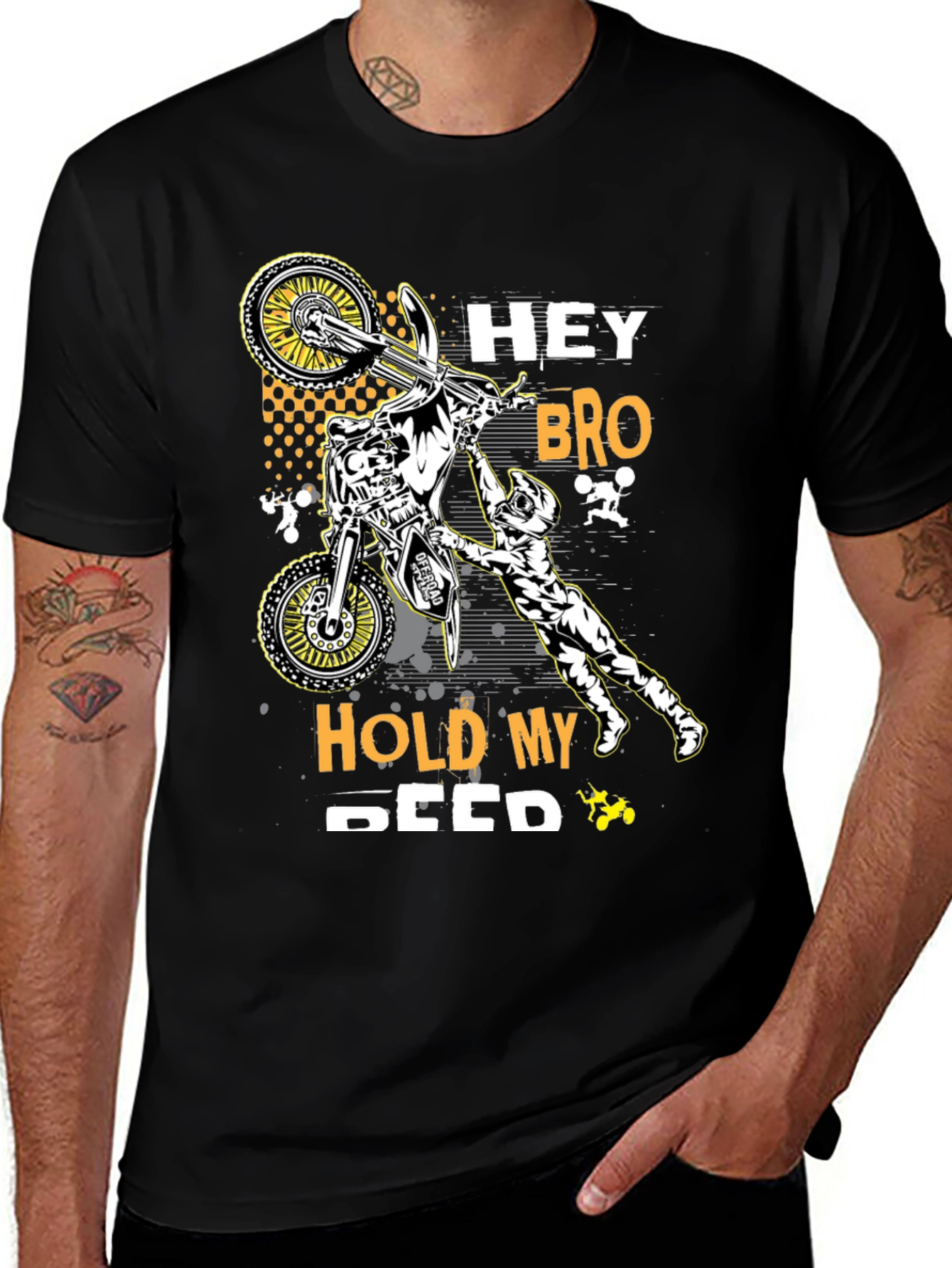 Hey Bro Hold My Seed T-Shirt - Motocross