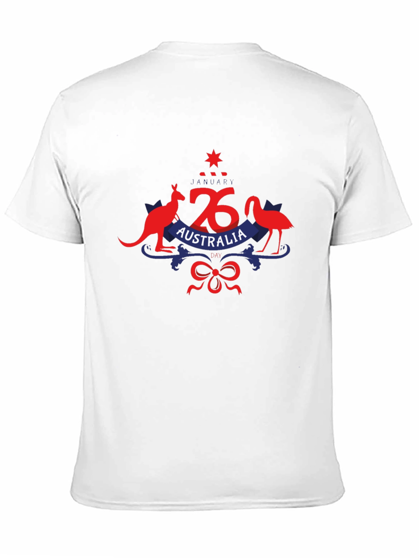 Australia Day Kangaroo & Emu Black T-Shirt
