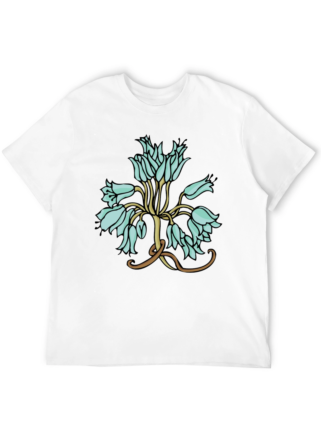 Floral T-Shirt - Artistic Flower Design