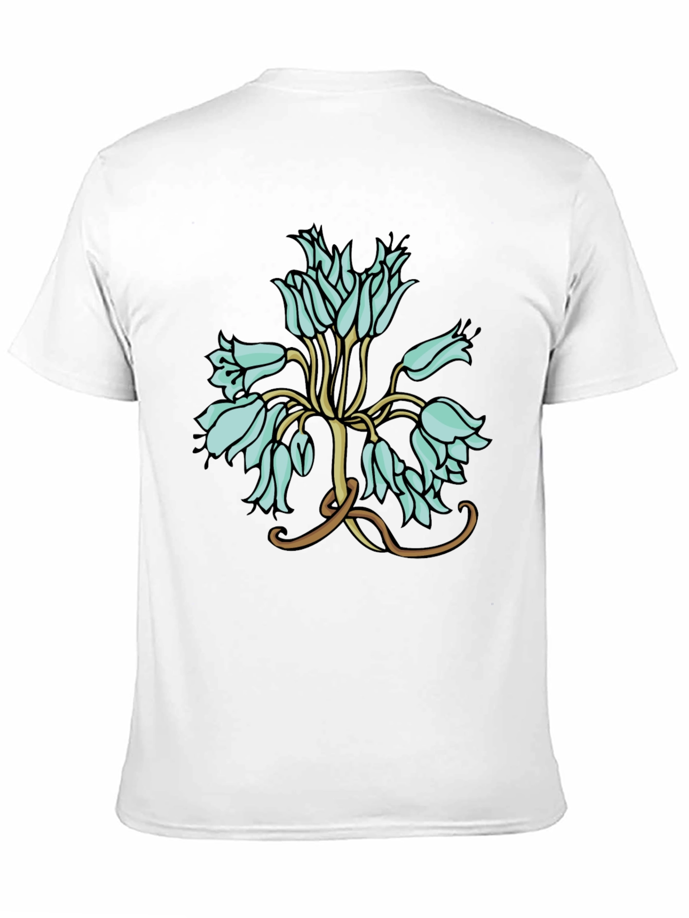 Floral T-Shirt - Artistic Flower Design
