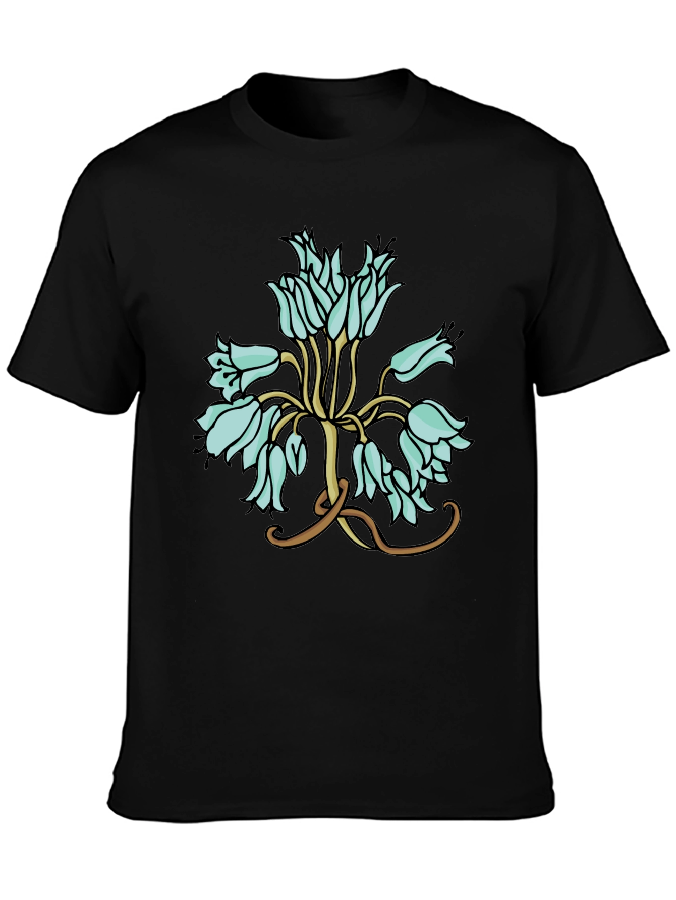 Floral T-Shirt - Artistic Flower Design