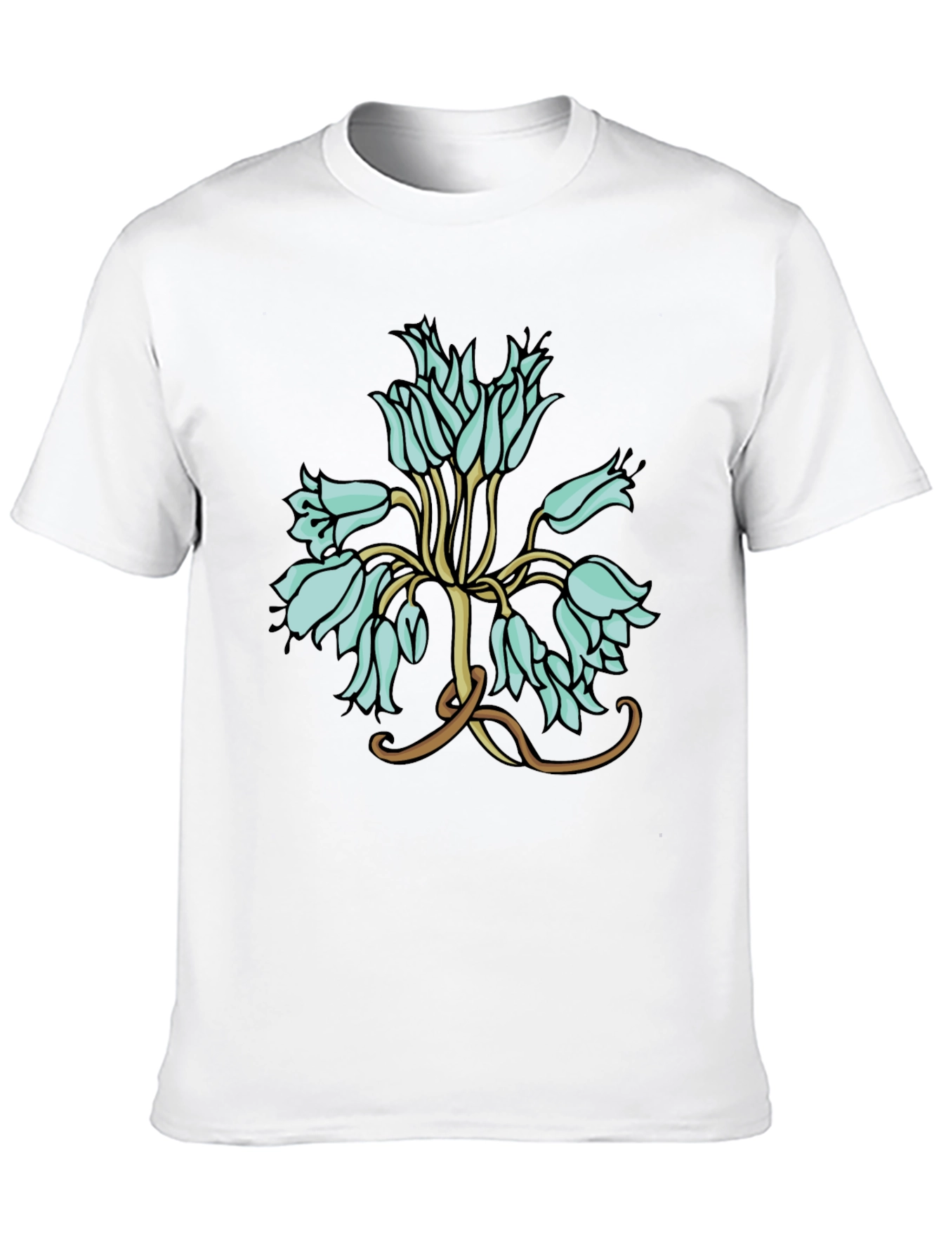 Floral T-Shirt - Artistic Flower Design