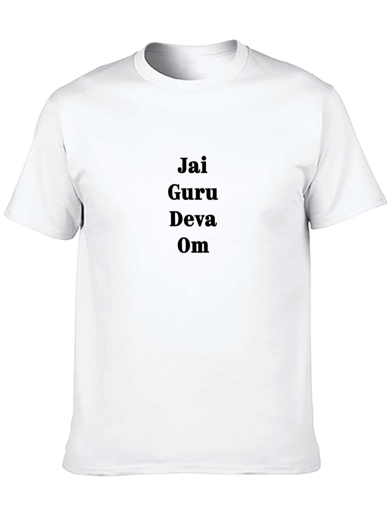 Jai Guru Deva Om Black Graphic Tee