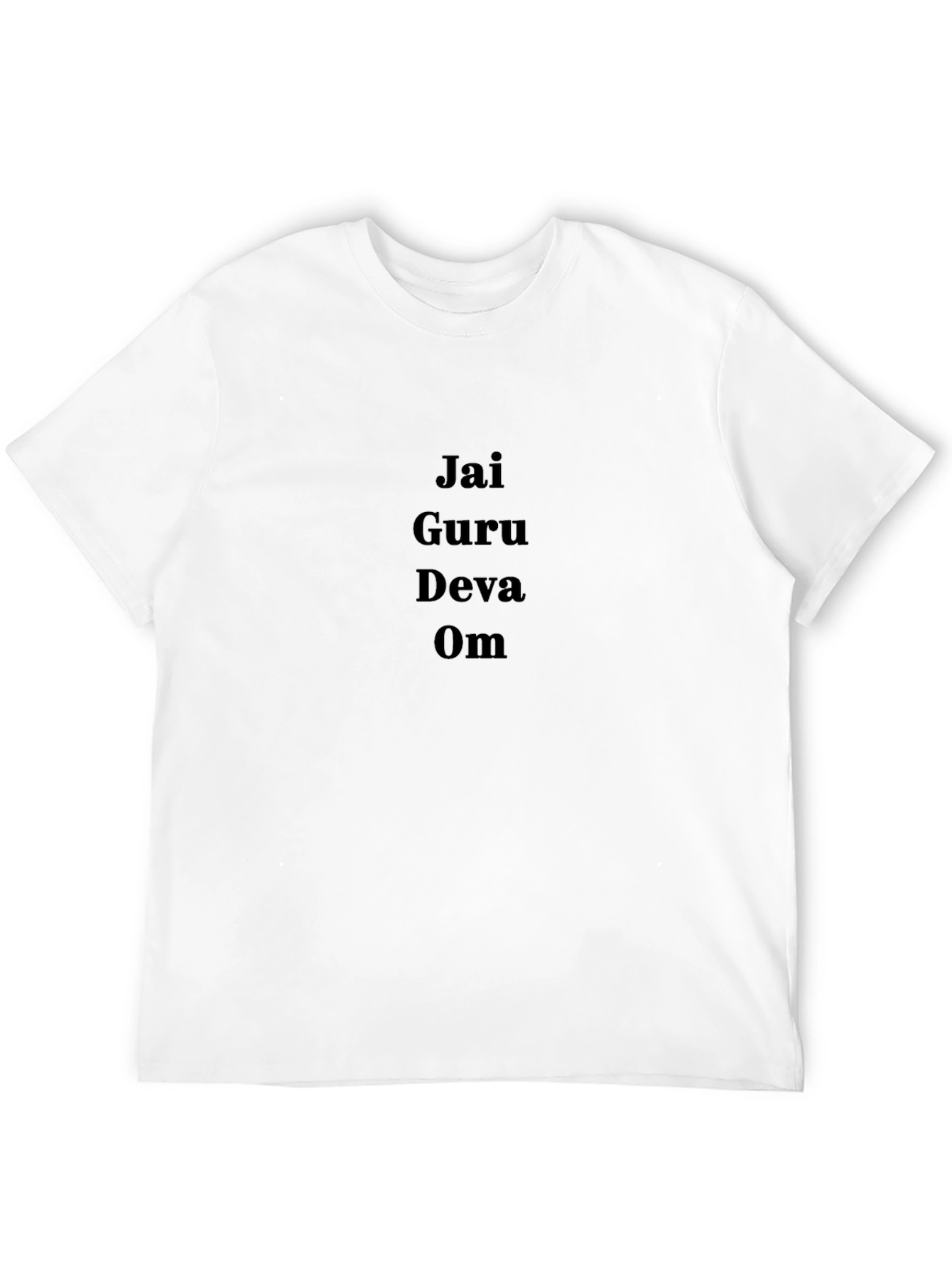 Jai Guru Deva Om Black Graphic Tee