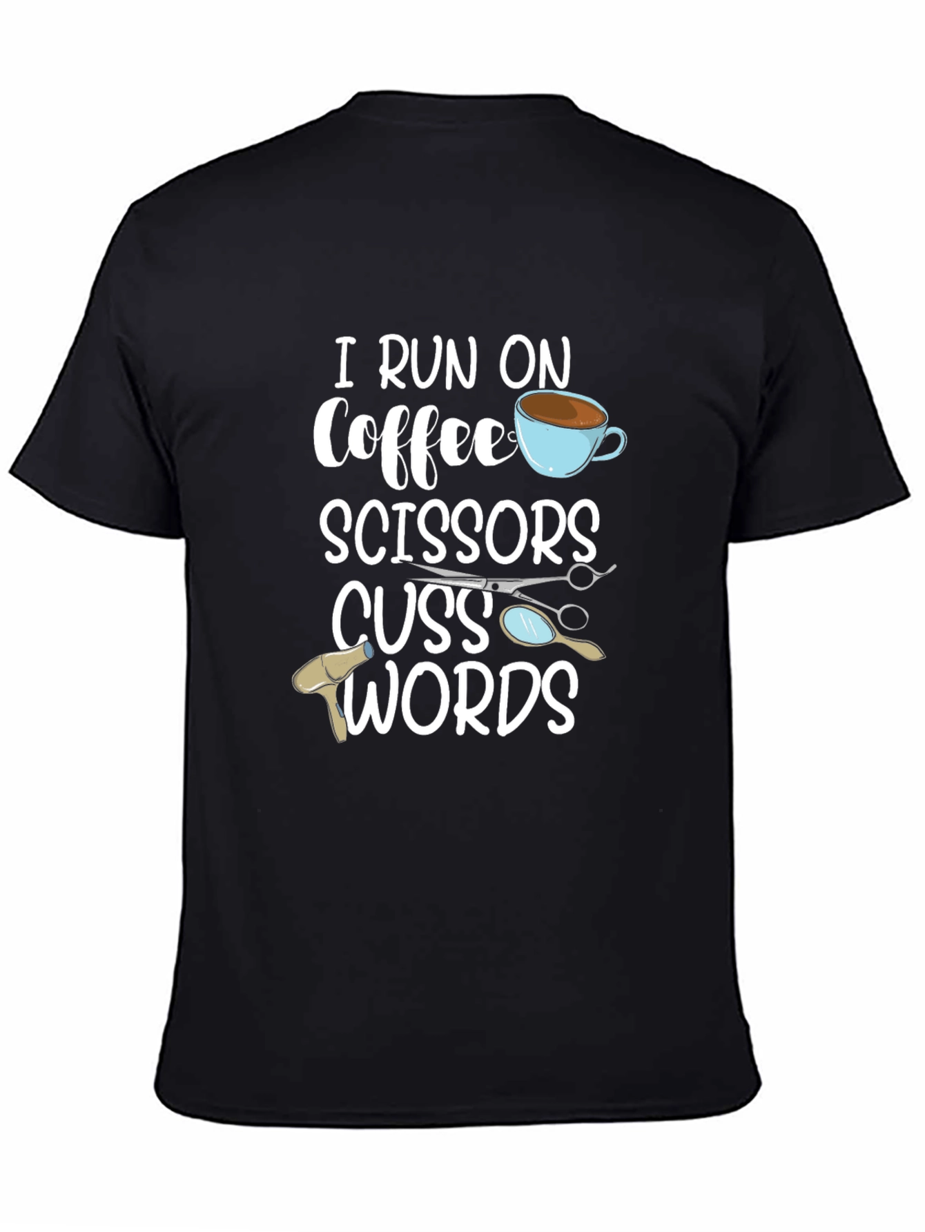 Coffee Scissors Cuss Words T-Shirt