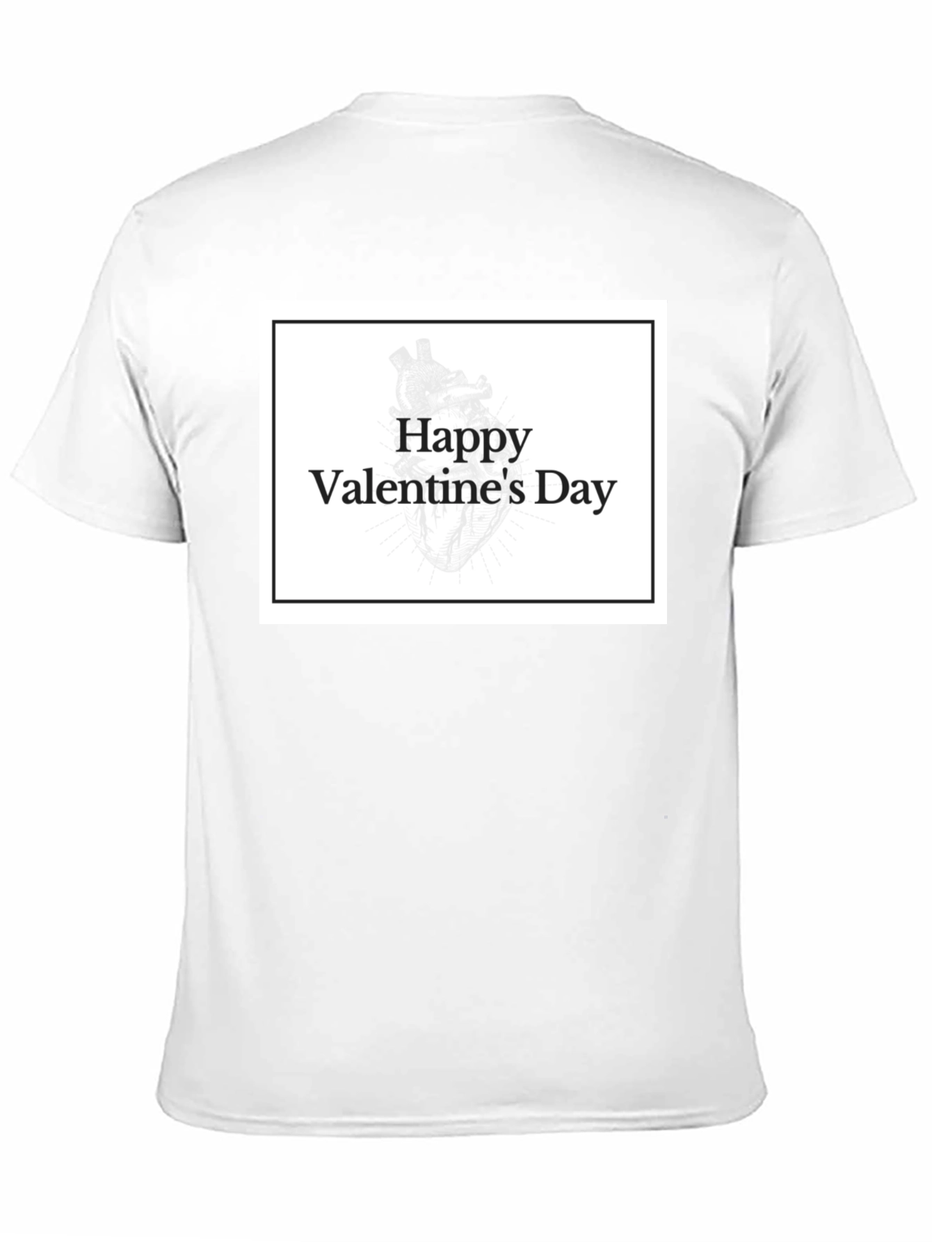 Happy Valentines Day T-Shirt - Black