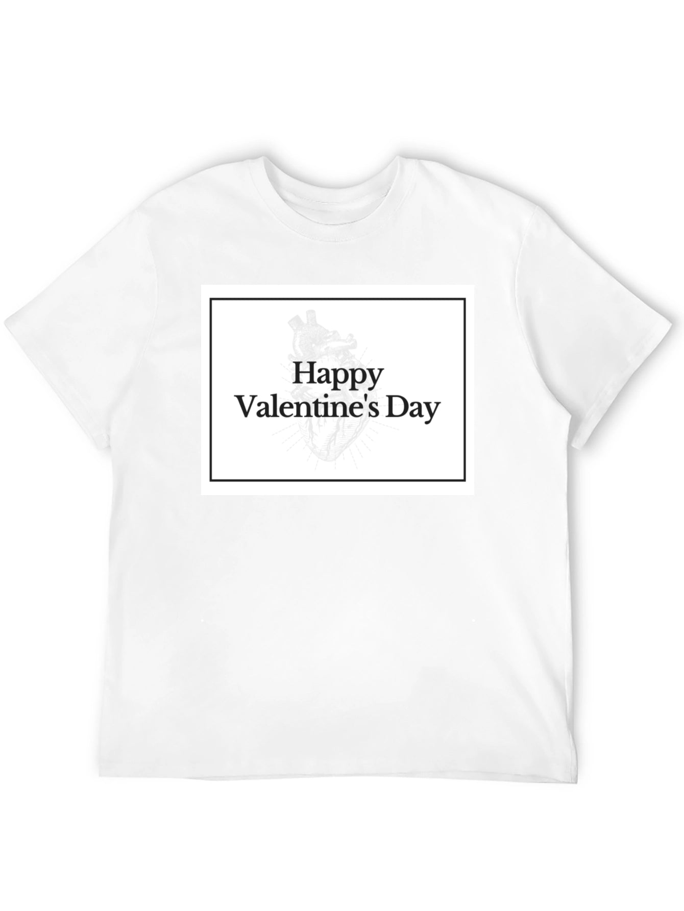 Happy Valentines Day T-Shirt - Black