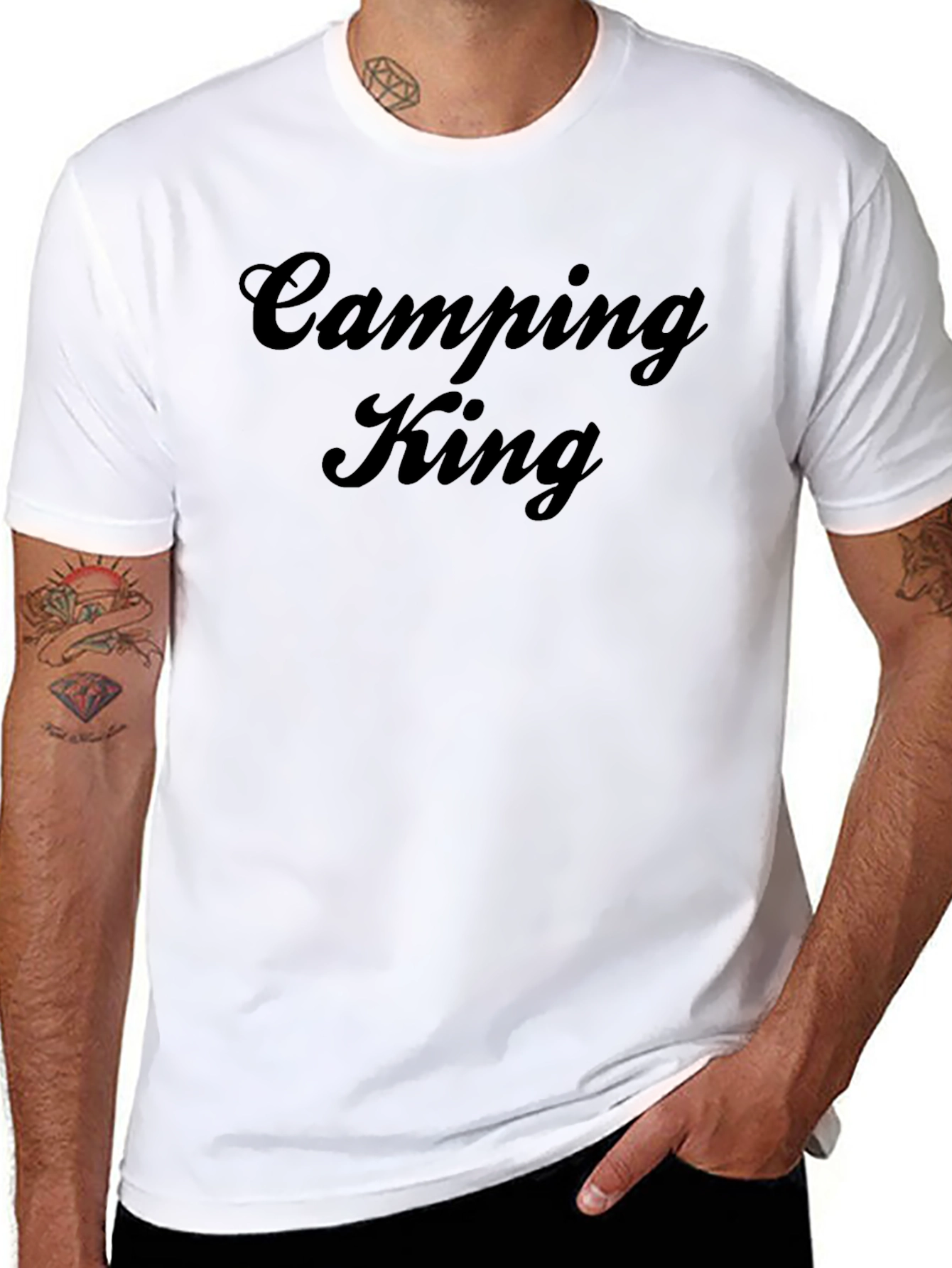 Camping King Black T-Shirt