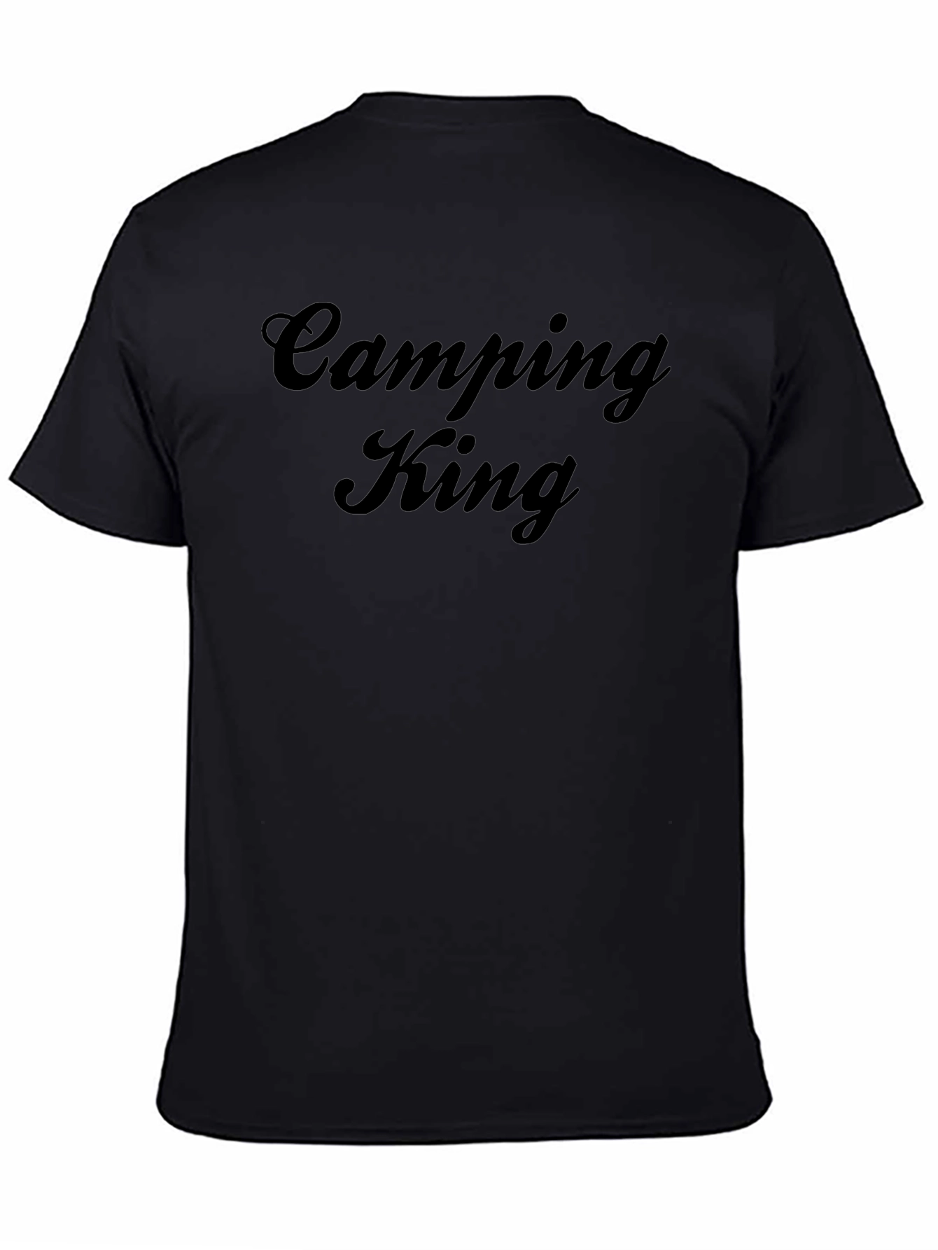 Camping King Black T-Shirt