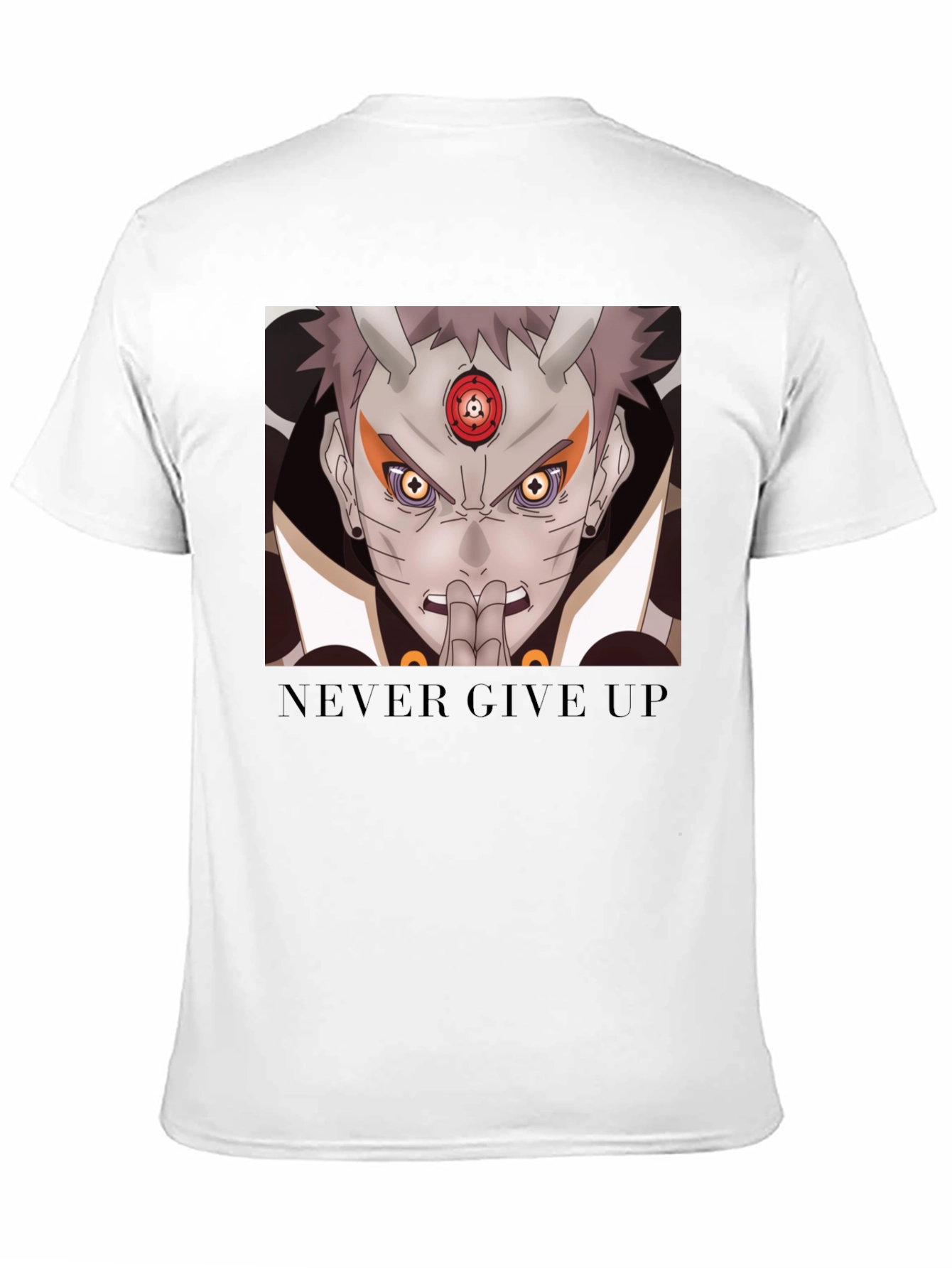 Naruto Inspired Graphic Tee - Never Give Up