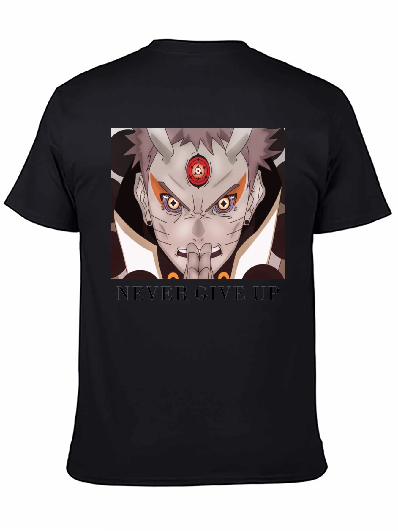 Naruto Inspired Graphic Tee - Never Give Up