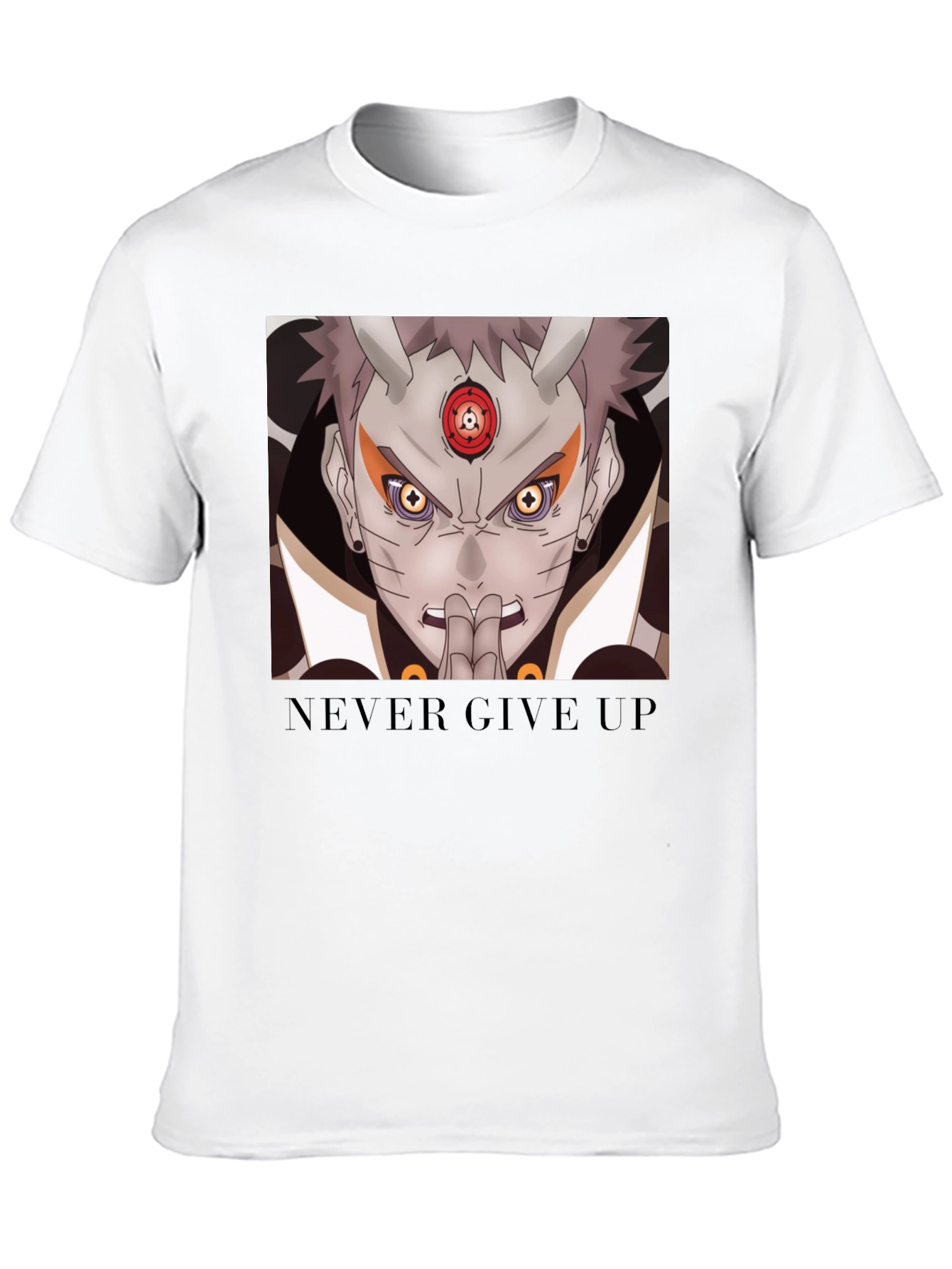 Naruto Inspired Graphic Tee - Never Give Up