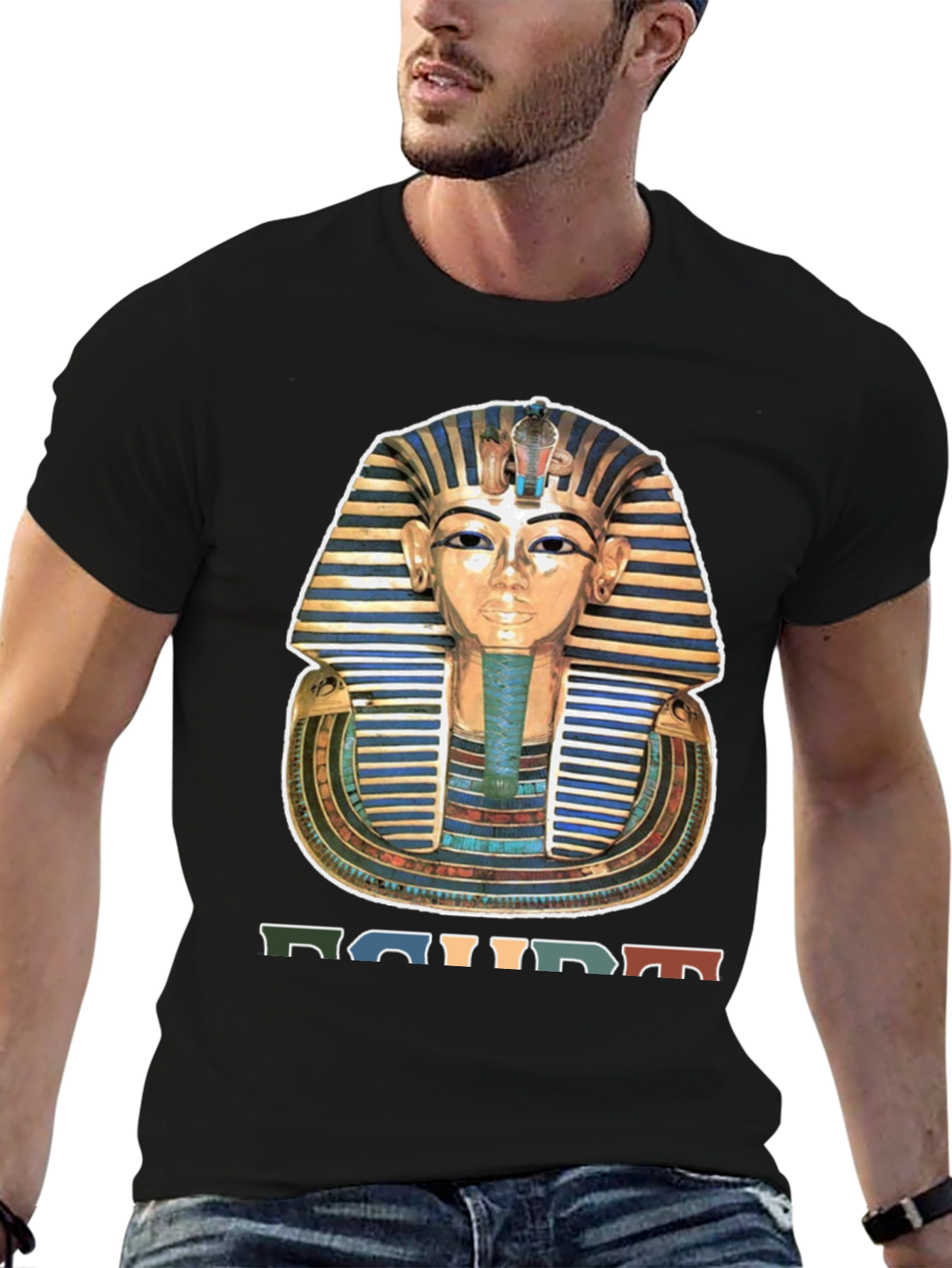 Egypt Pharaoh Graphic Tee - Black T-Shirt