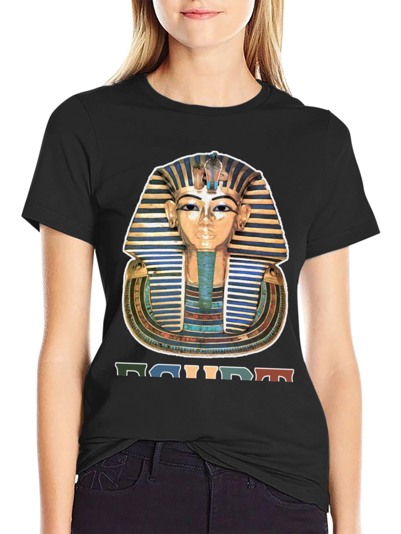 Egypt Pharaoh Graphic Tee - Black T-Shirt