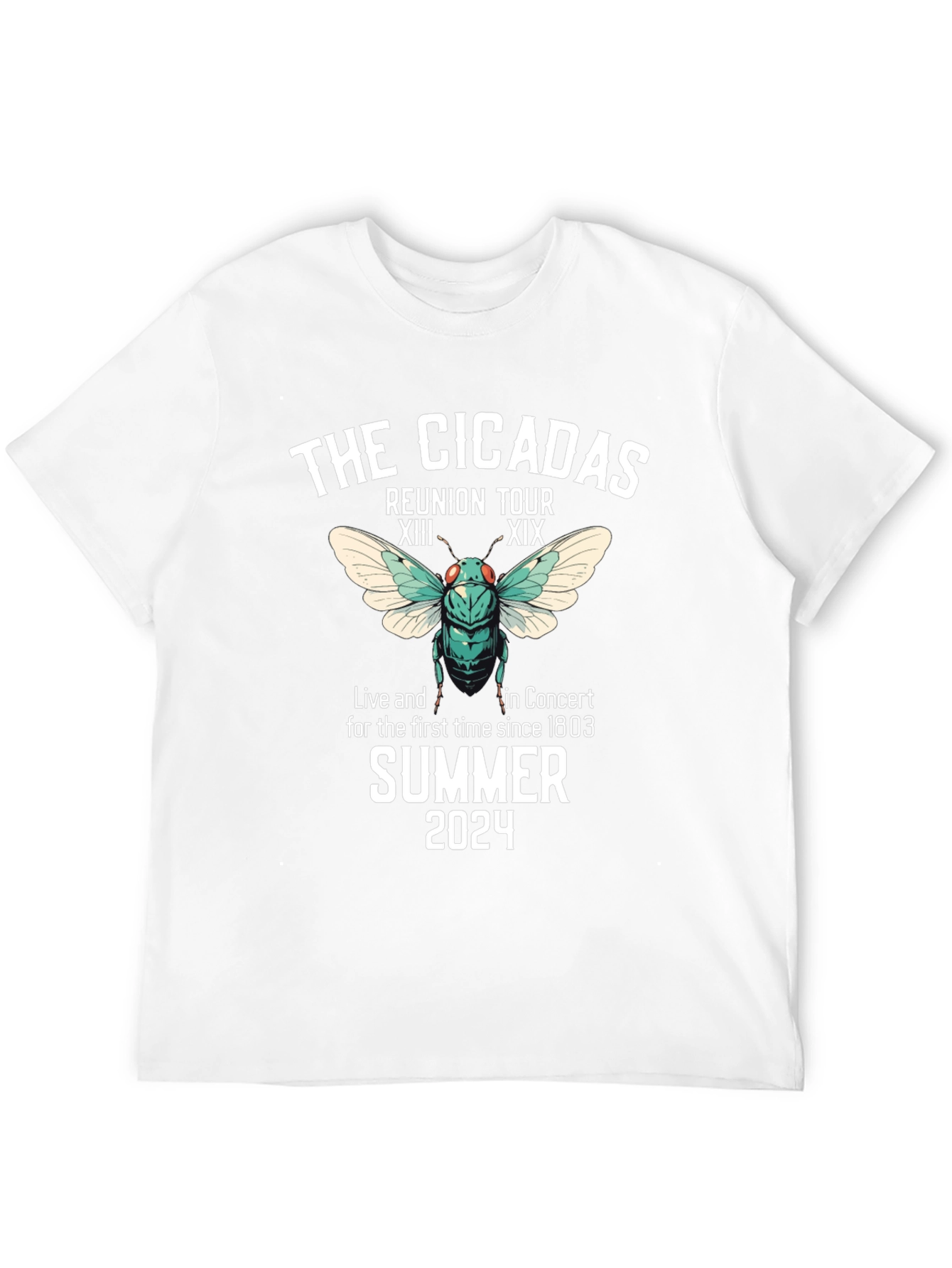 Cicadas Reunion Tour 2024 Black T-Shirt