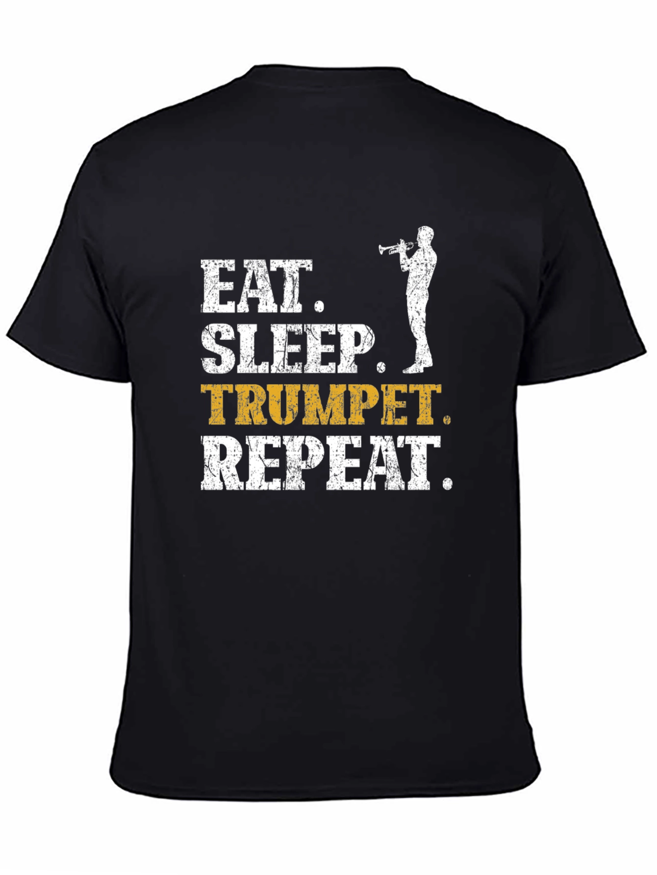 Eat Sleep Trumpet Repeat Graphic T-Shirt