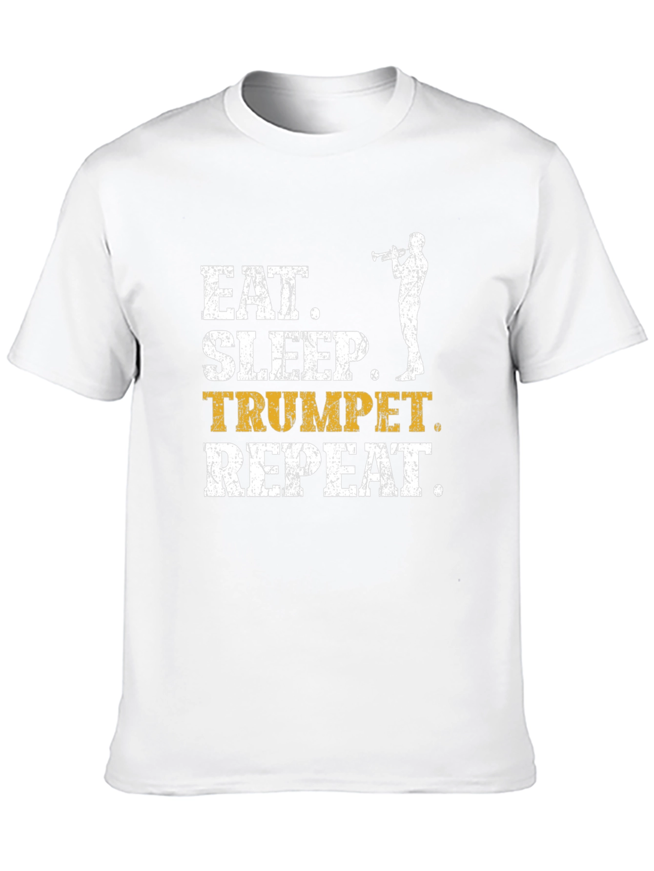 Eat Sleep Trumpet Repeat Graphic T-Shirt