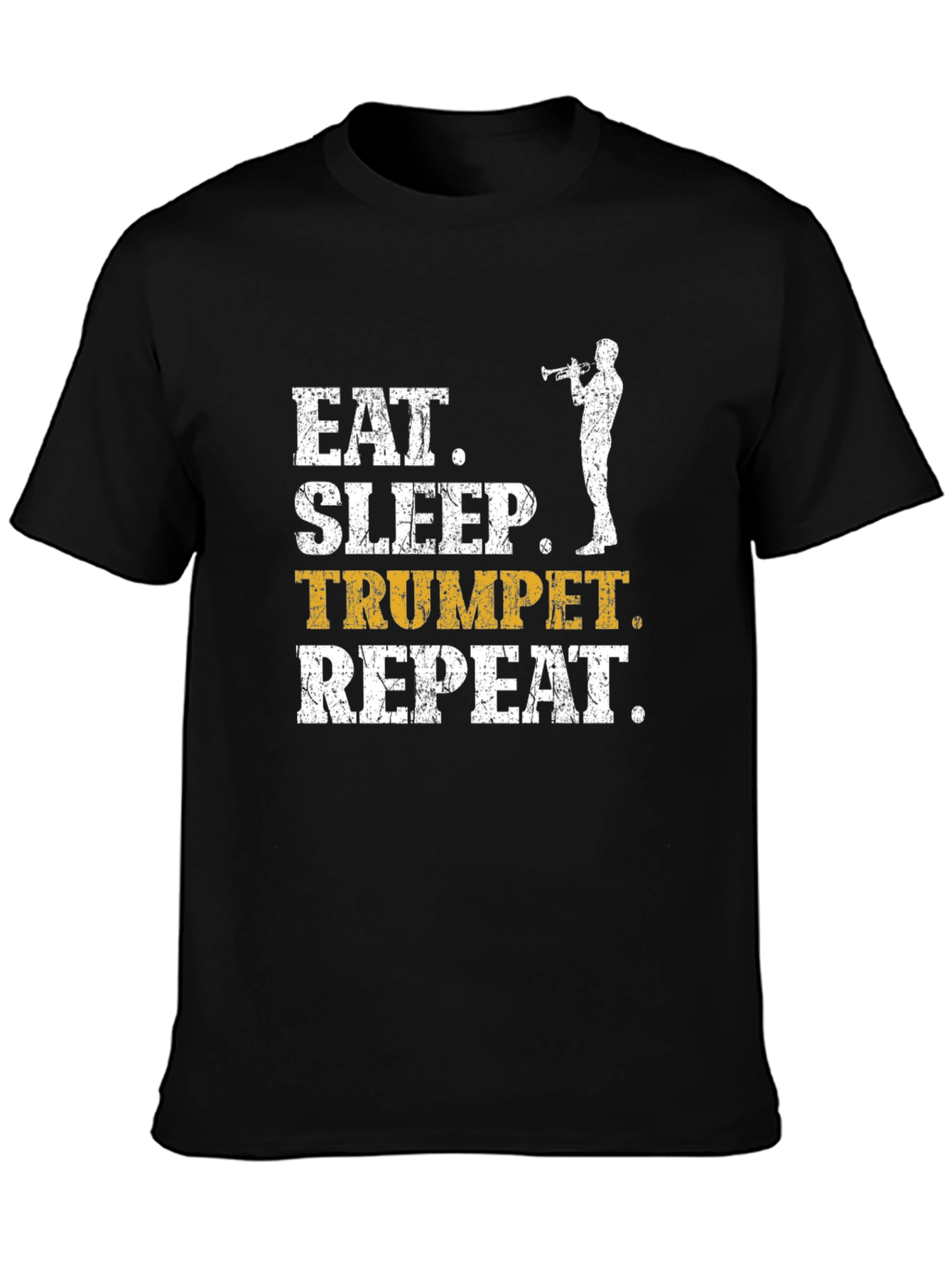Eat Sleep Trumpet Repeat Graphic T-Shirt