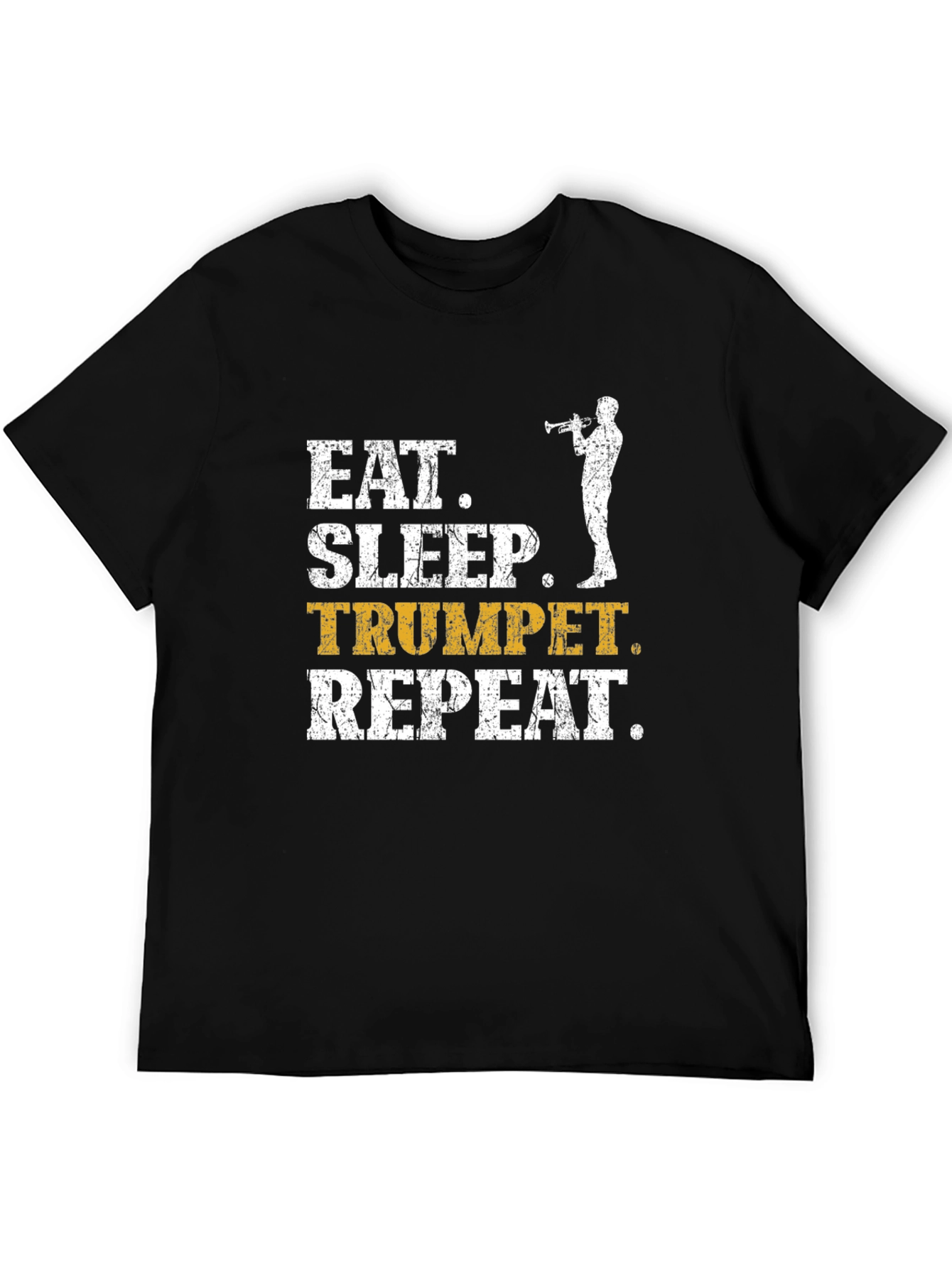 Eat Sleep Trumpet Repeat Graphic T-Shirt