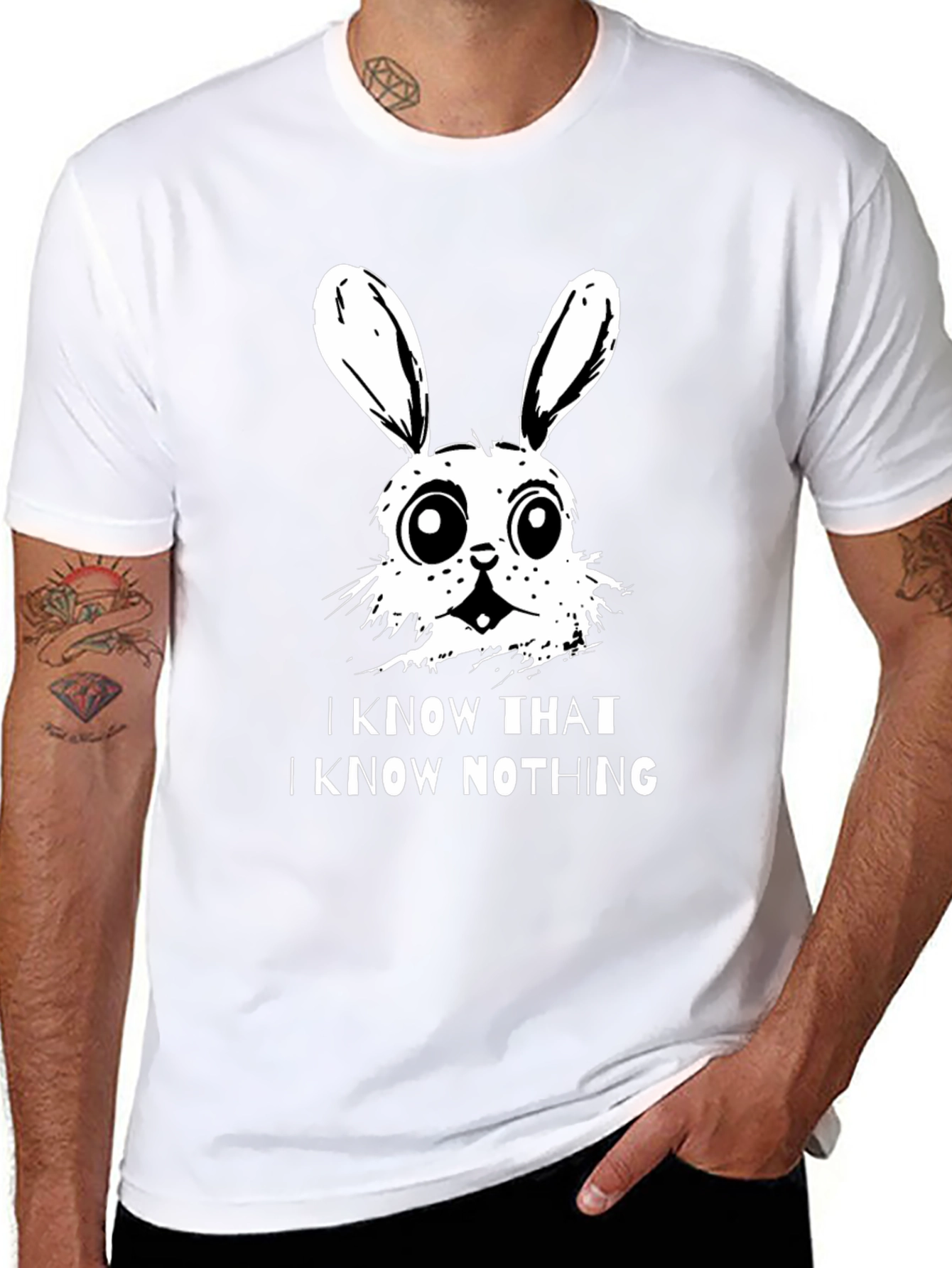 I Know That I Know Nothing Bunny T-Shirt