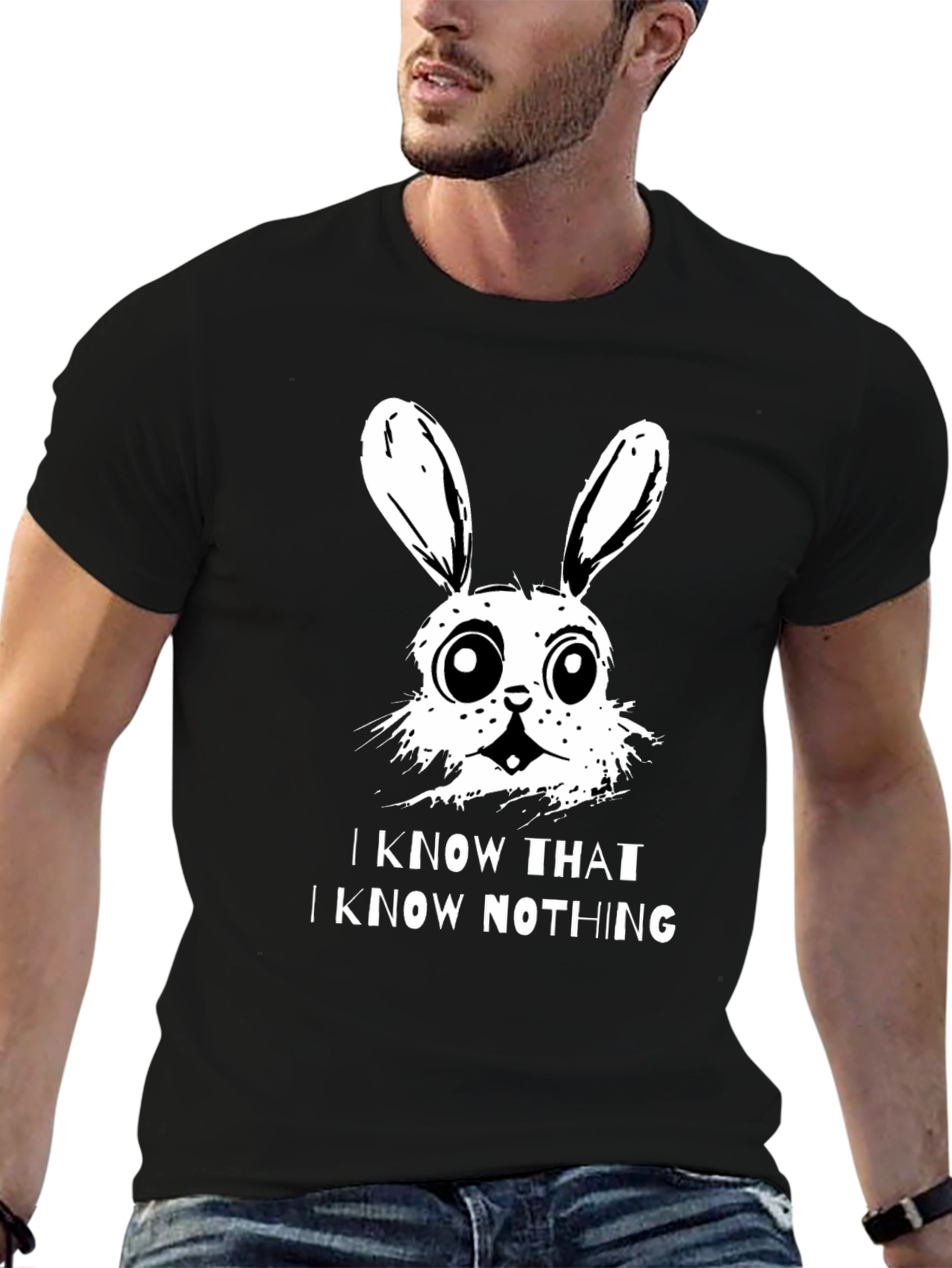 I Know That I Know Nothing Bunny T-Shirt