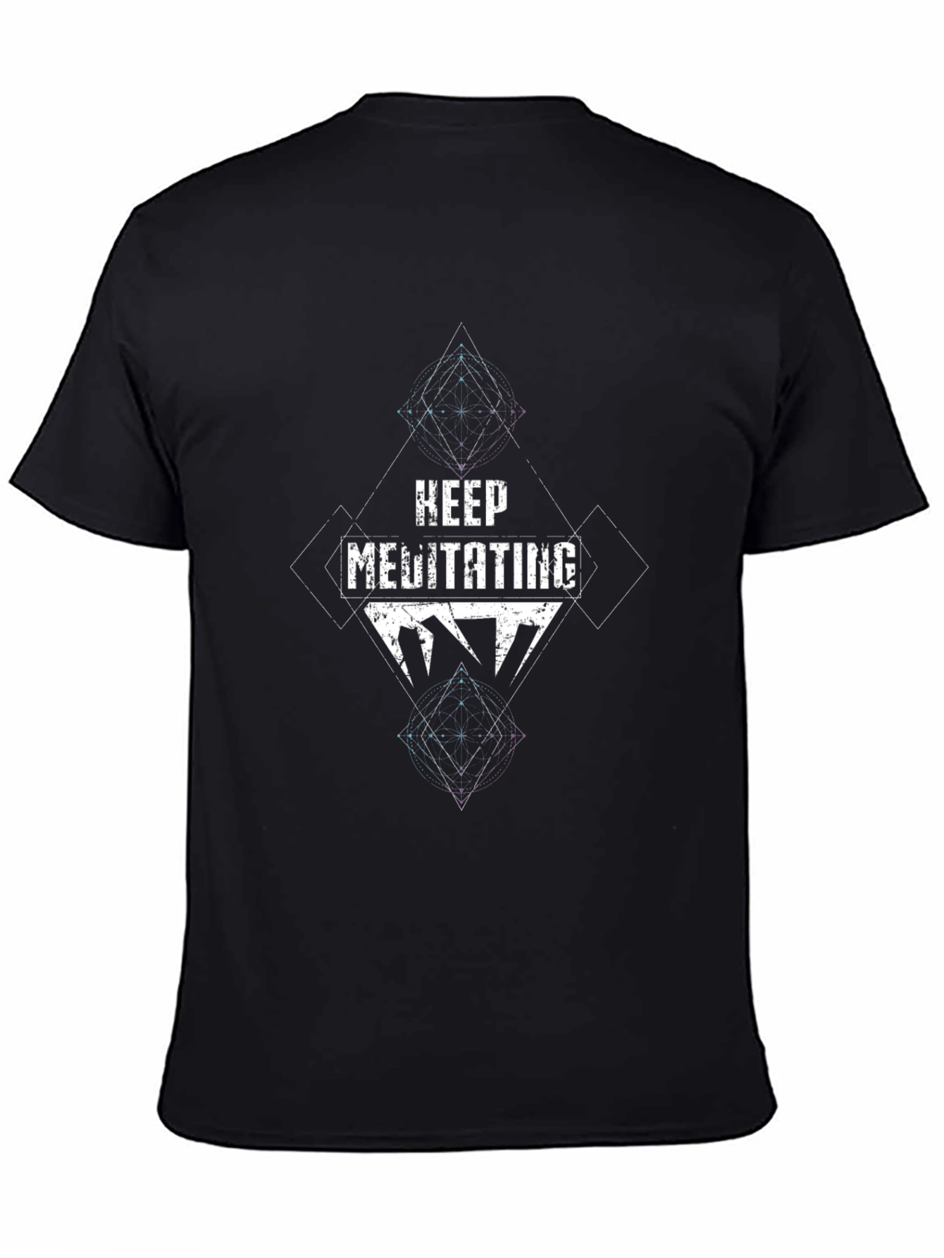 Keep Meditating Graphic Tee - Mens Black T-Shirt