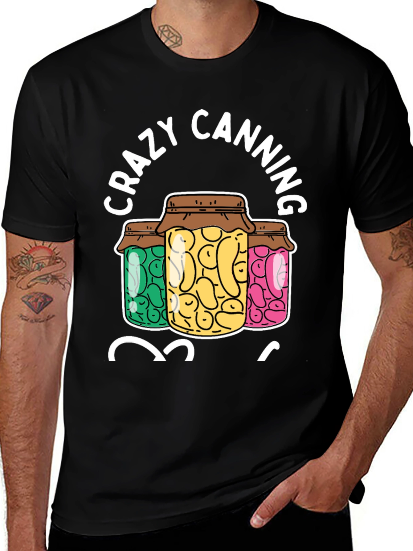 Crazy Canning T-Shirt - Canning Jars Graphic Tee
