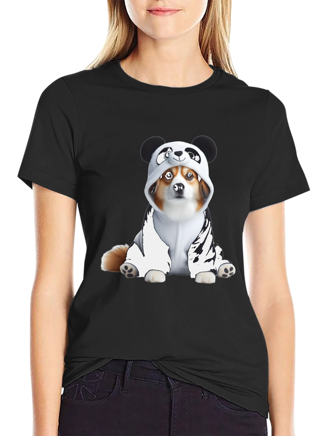 Panda Dog Graphic Tee